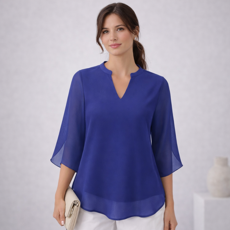 Women’s Relaxed Fit Blouse | V Neck