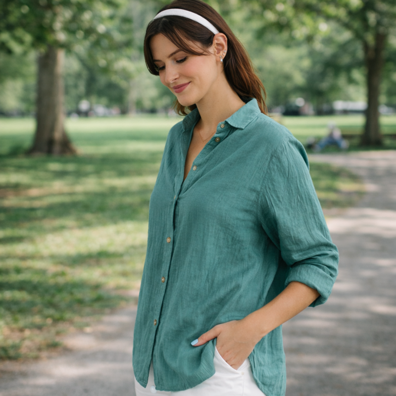 Women’s Classic Button Down Shirt | Long Sleeve