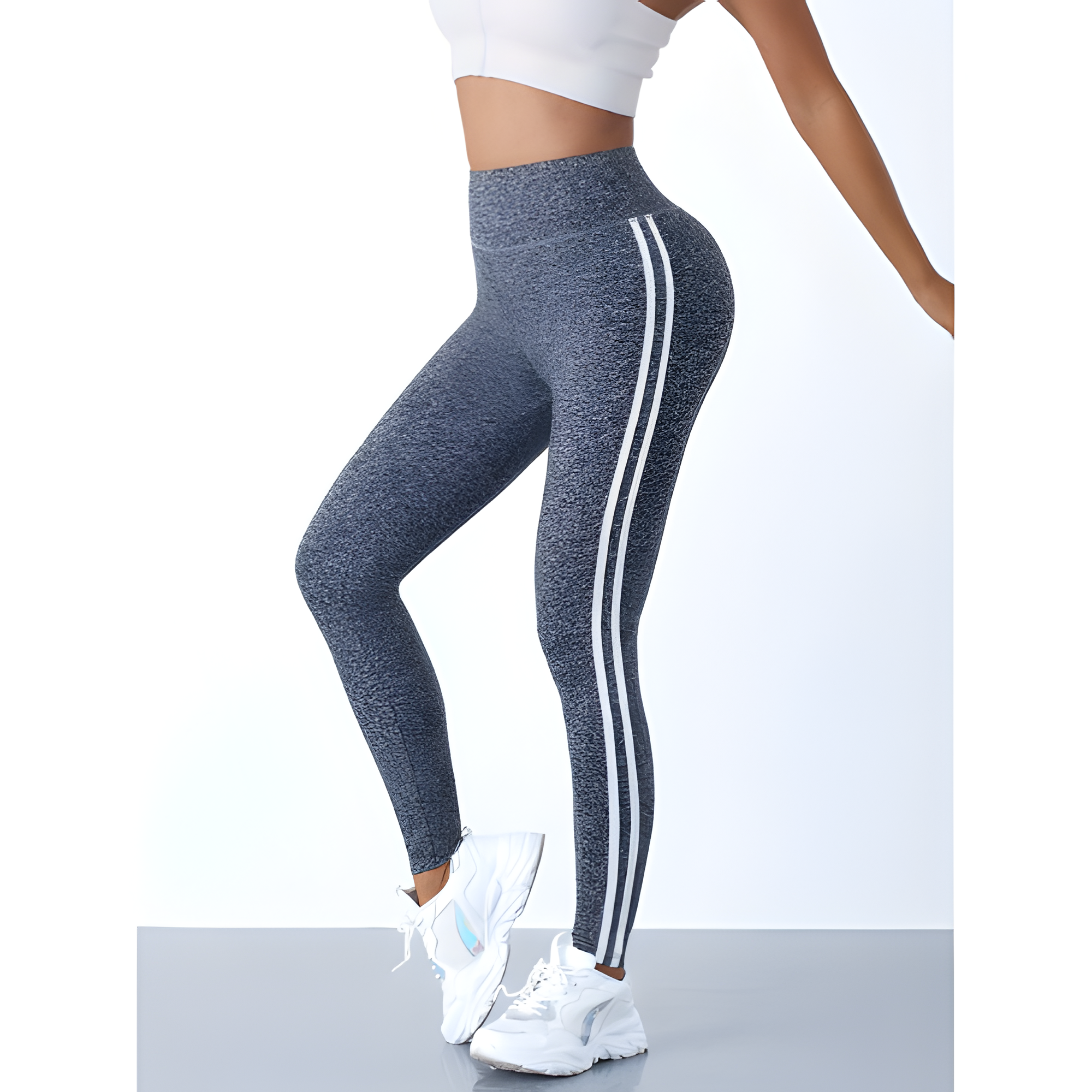 High-Waist Leggings | Women’s Double Stripe Active Style