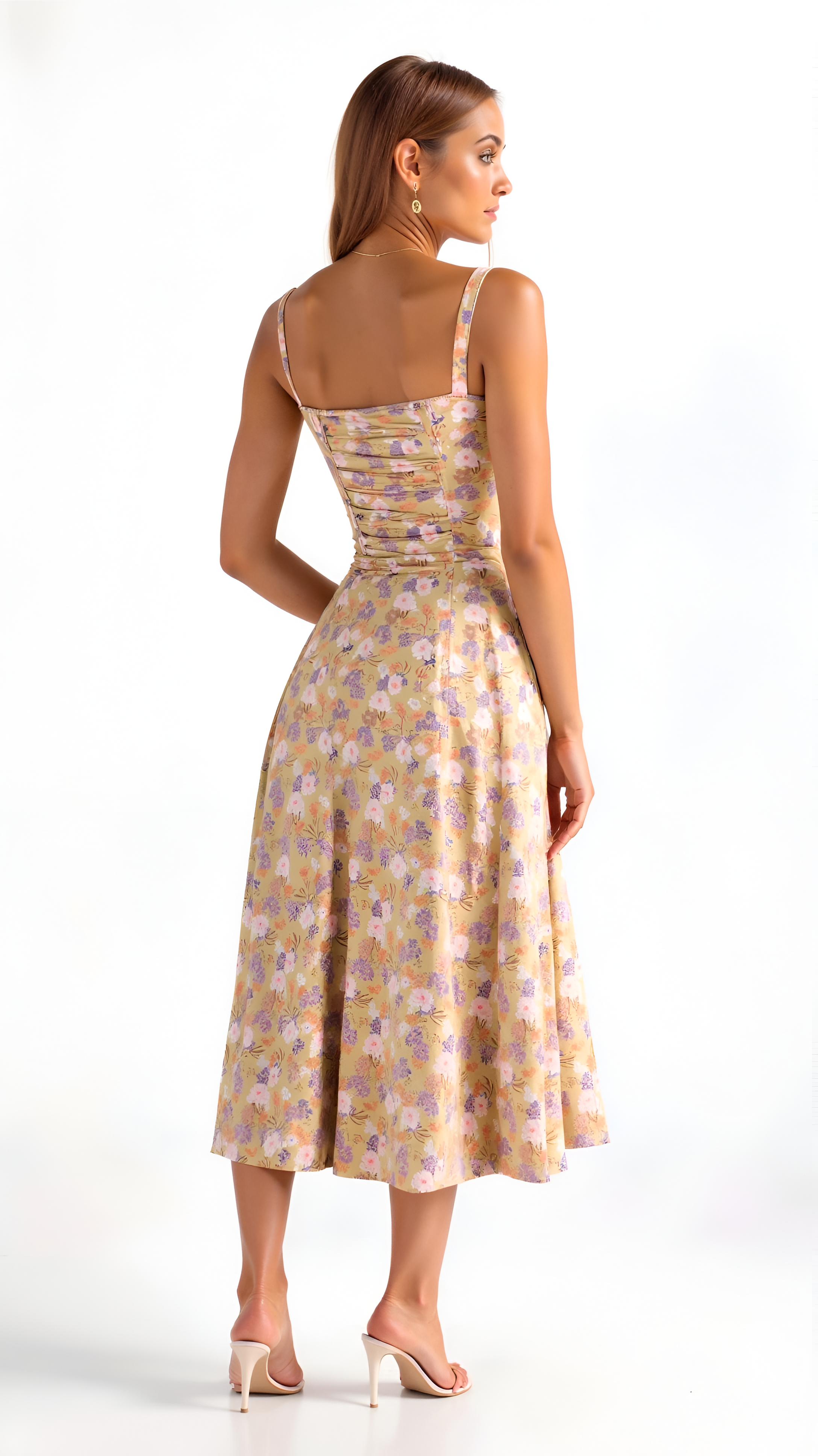 Floral Midi Dress | Women's Bustier Sundress