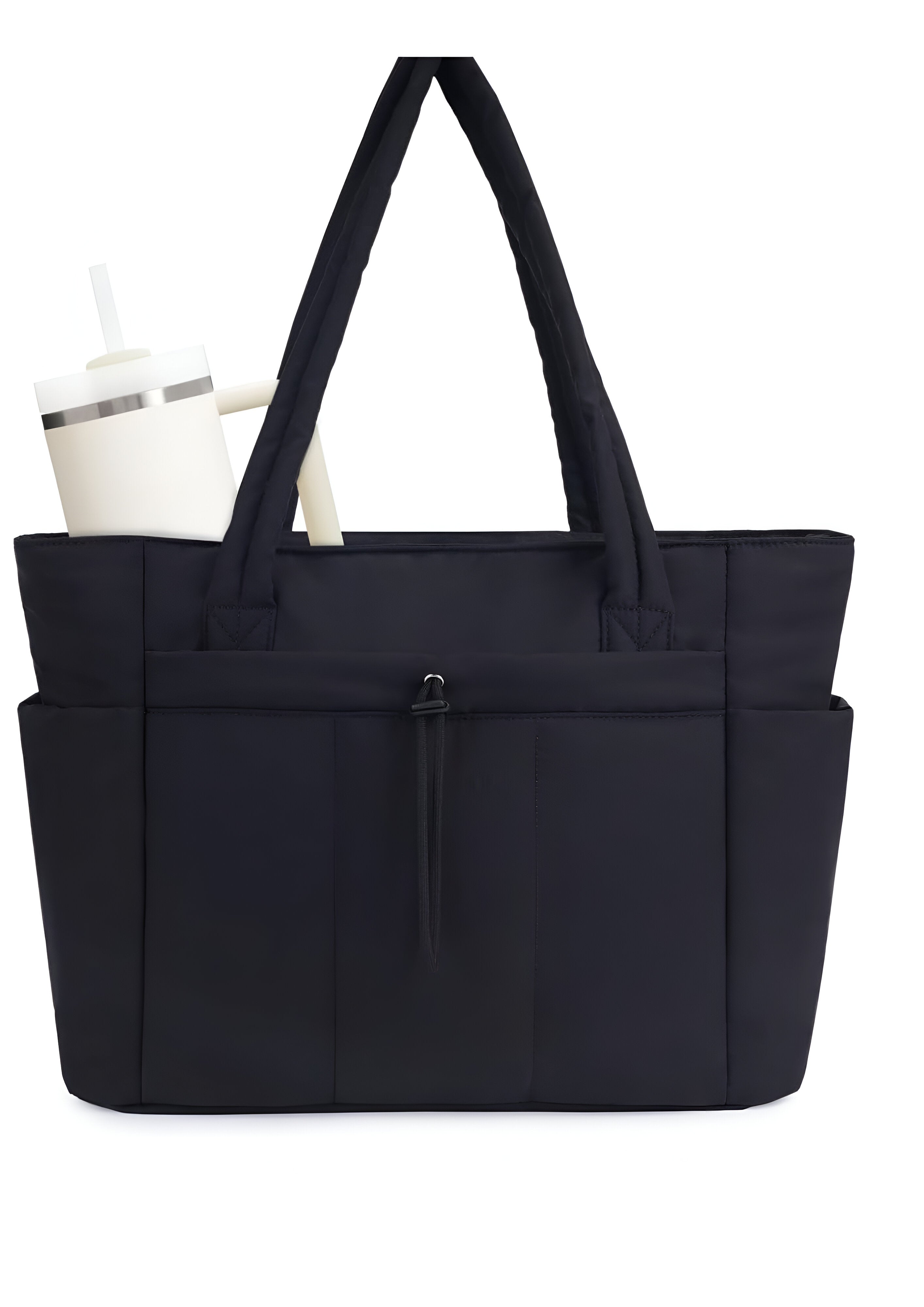 Women's Quilted Puffer Tote Bag | Large