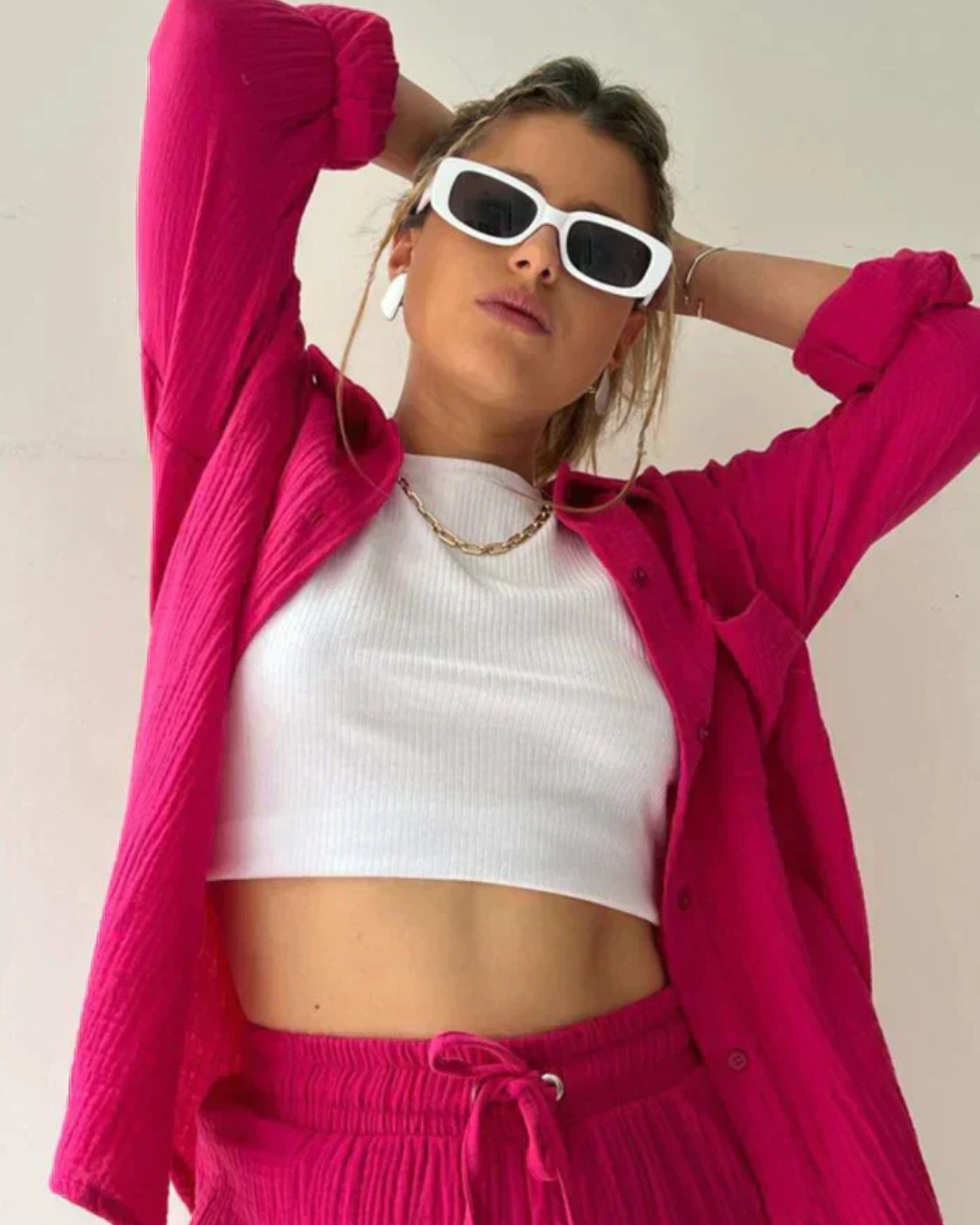 Women’s Summer Shirt and Shorts Set | Relaxed Fit