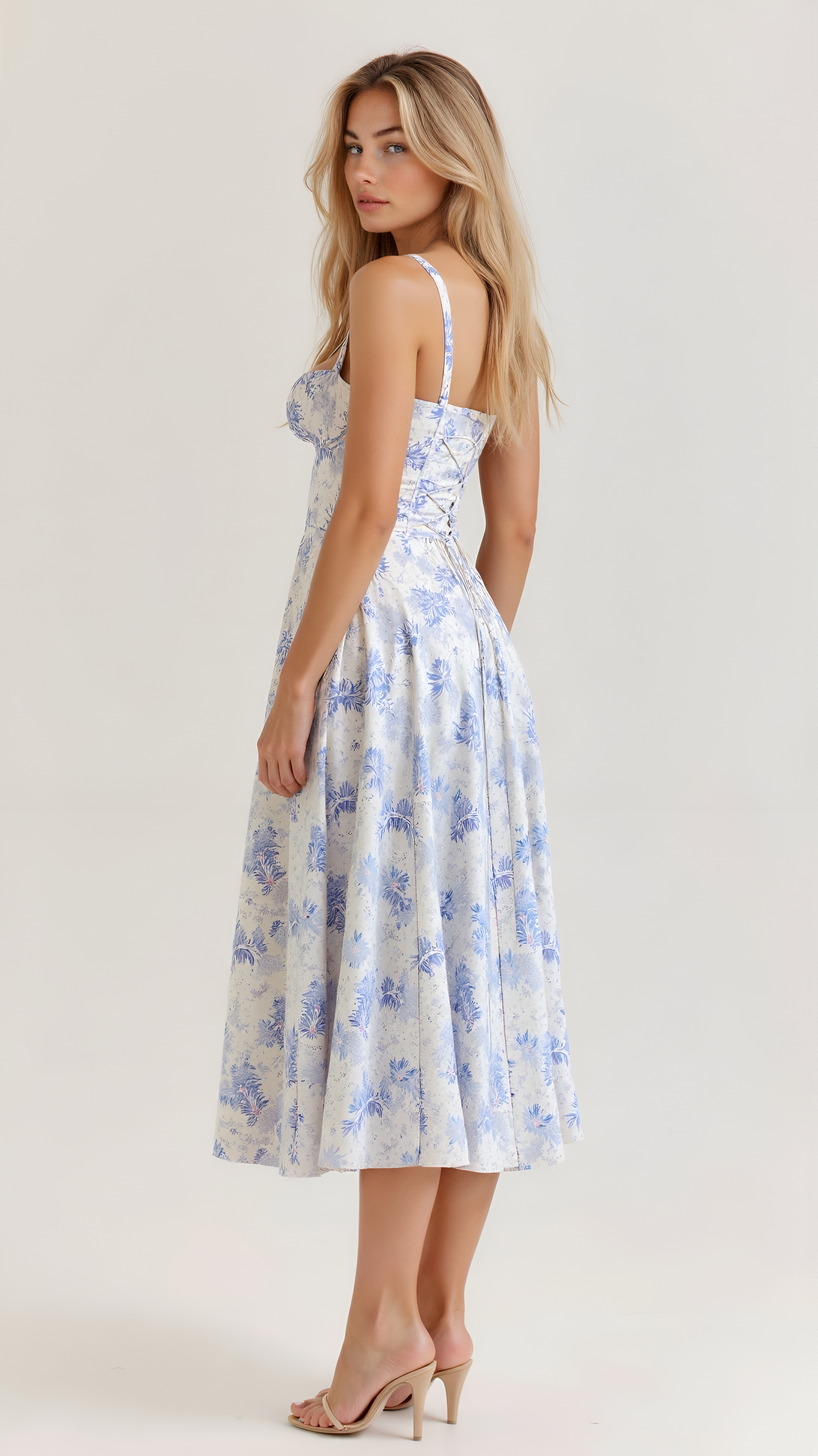 Floral Midi Dress | Women's Bustier Sundress