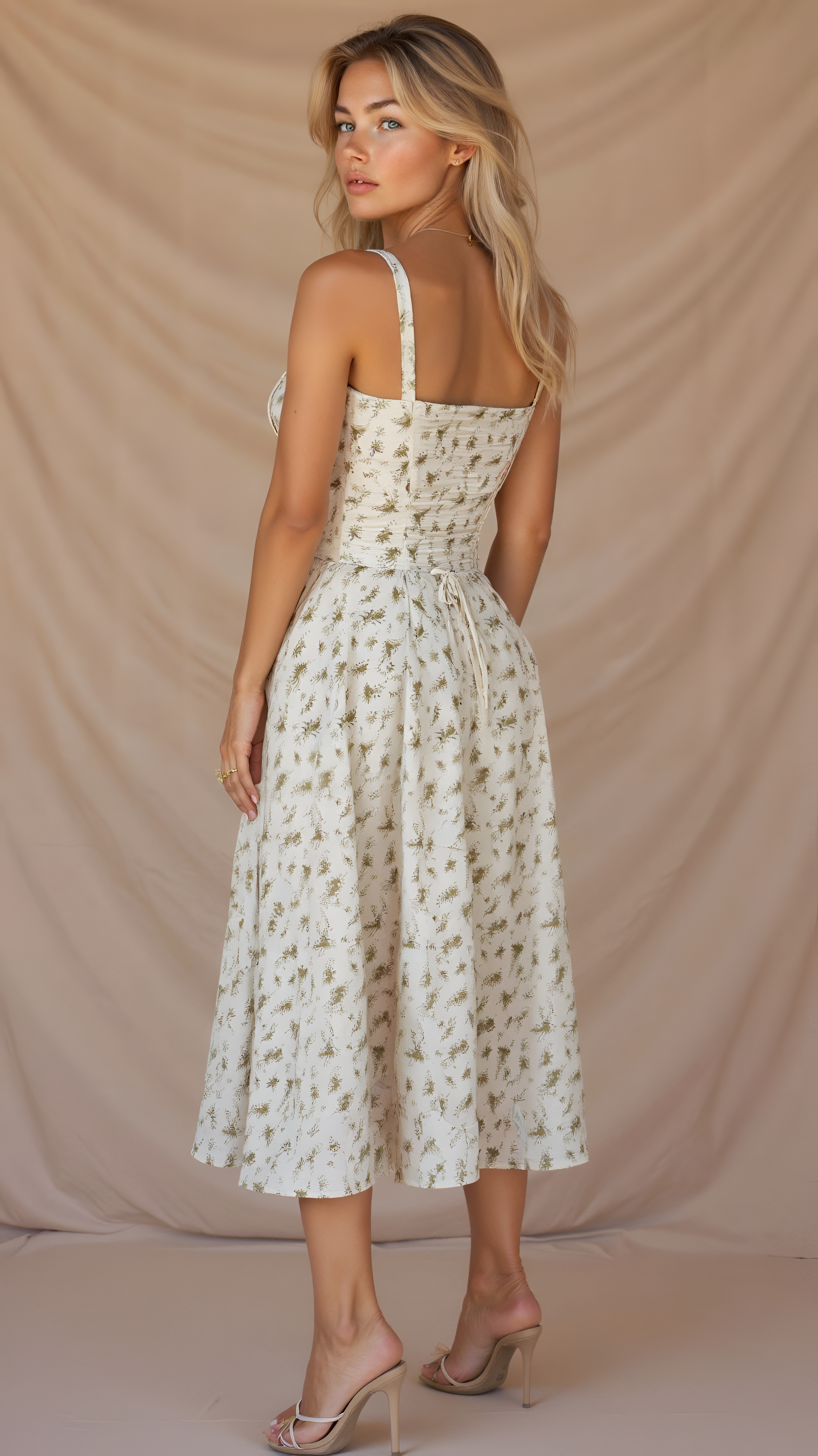Floral Midi Dress | Women's Bustier Sundress