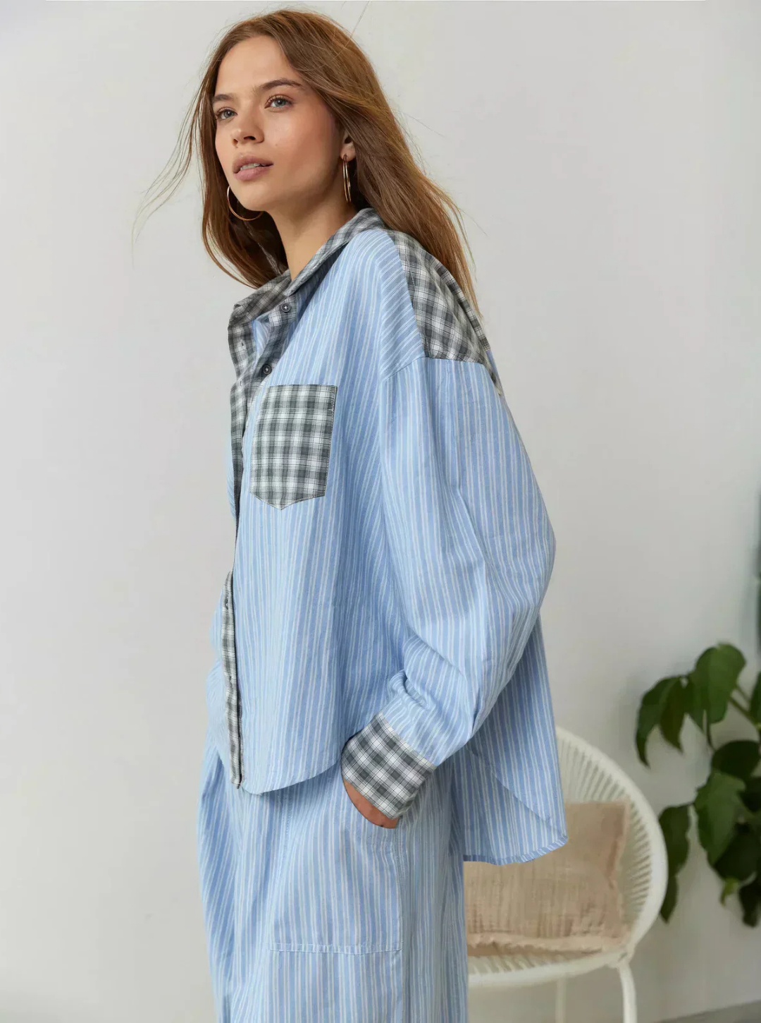 Women’s Summer Pyjama Set | Mixed Pattern Casual Home Loungewear