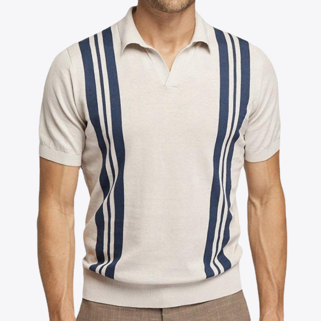Polo Shirt | Men's Vertical Striped