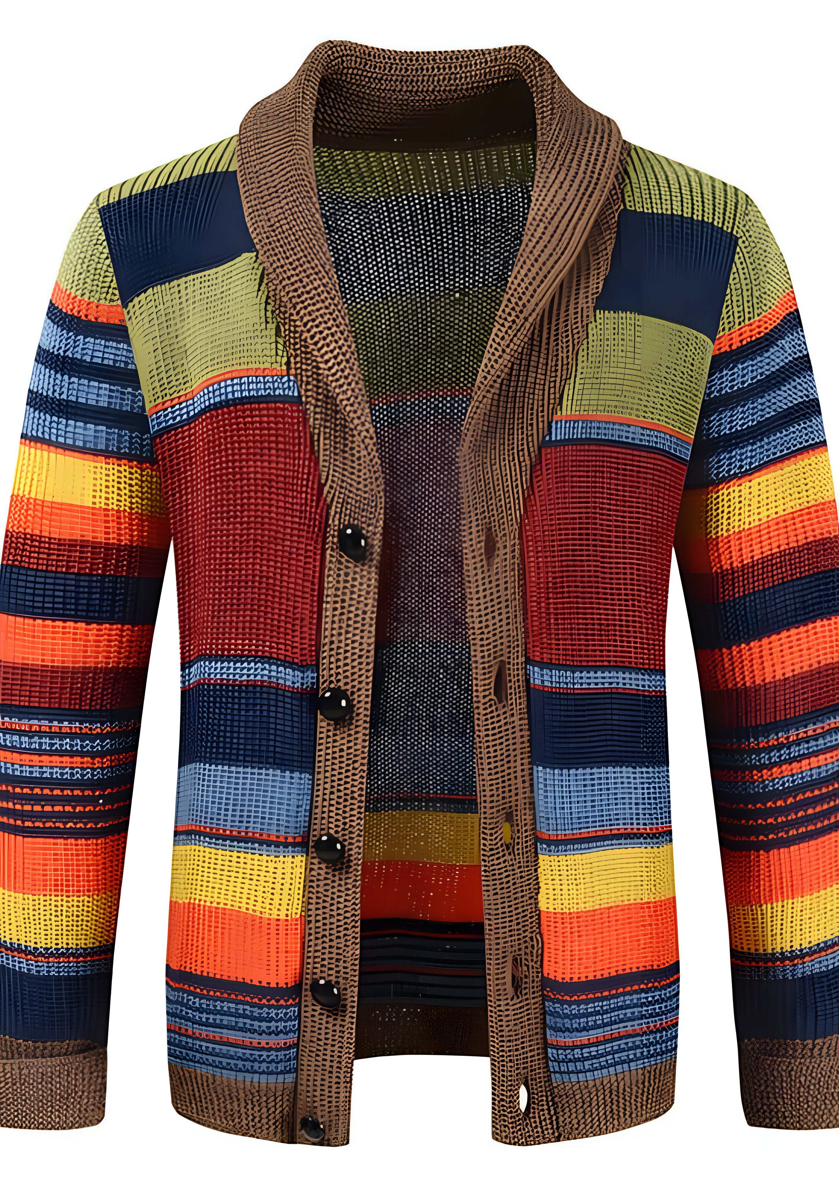 Colorblock Cardigan | Men's Button-Up