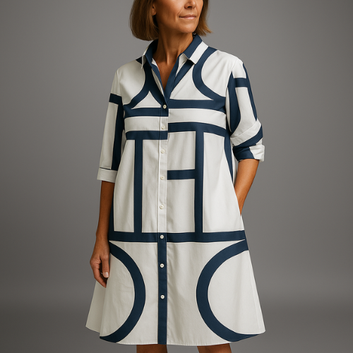 Women’s Summer Geometric Dress | Maxi