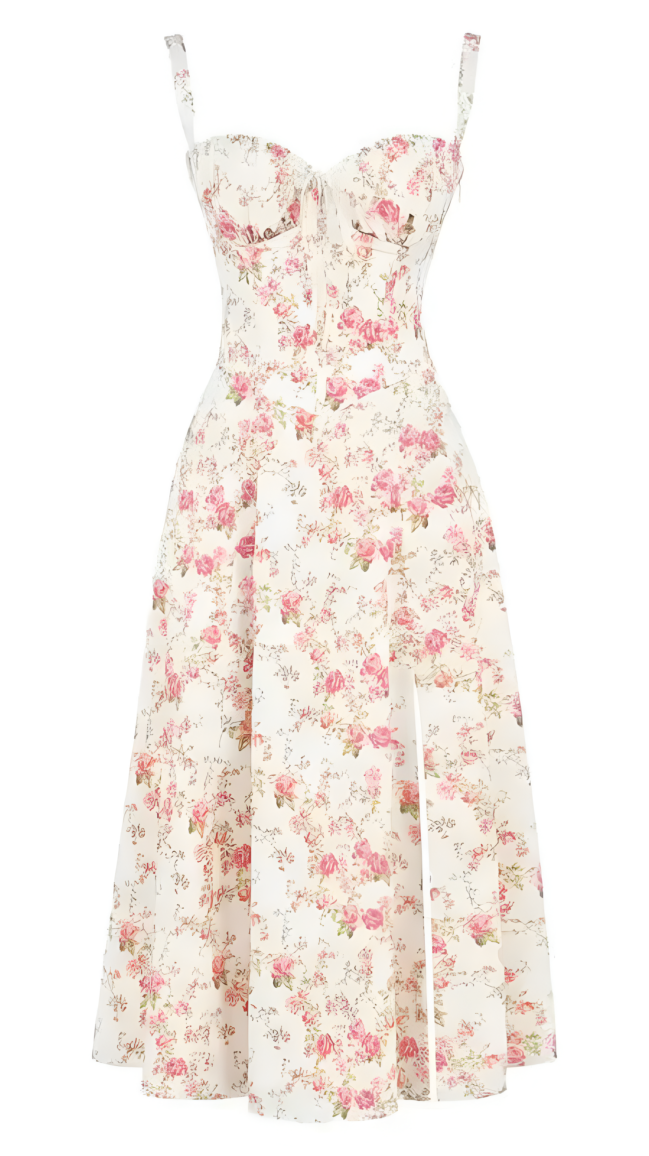 Floral Midi Dress | Women's Bustier Sundress