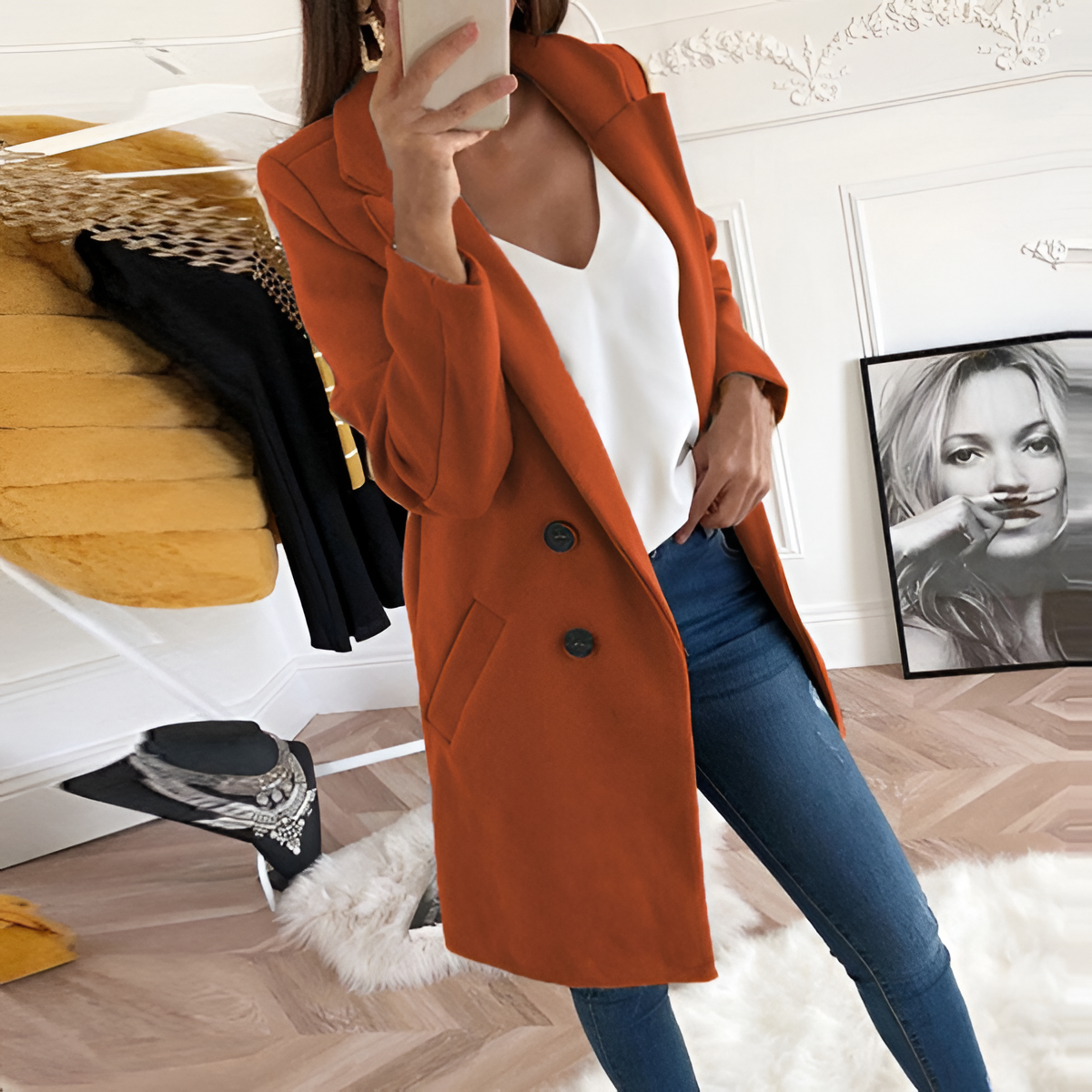 Smart Casual Jacket | Women's Winter Smart Button Up