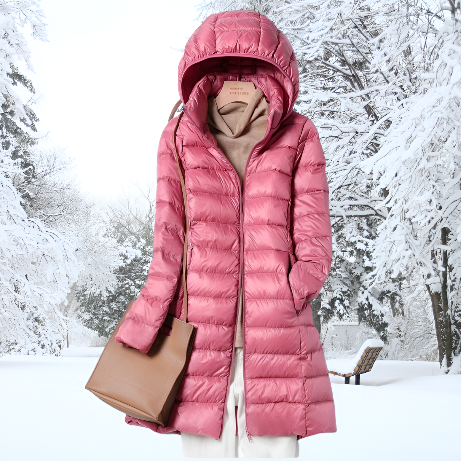 Long Puffer Jacket | Women's Winter Hooded