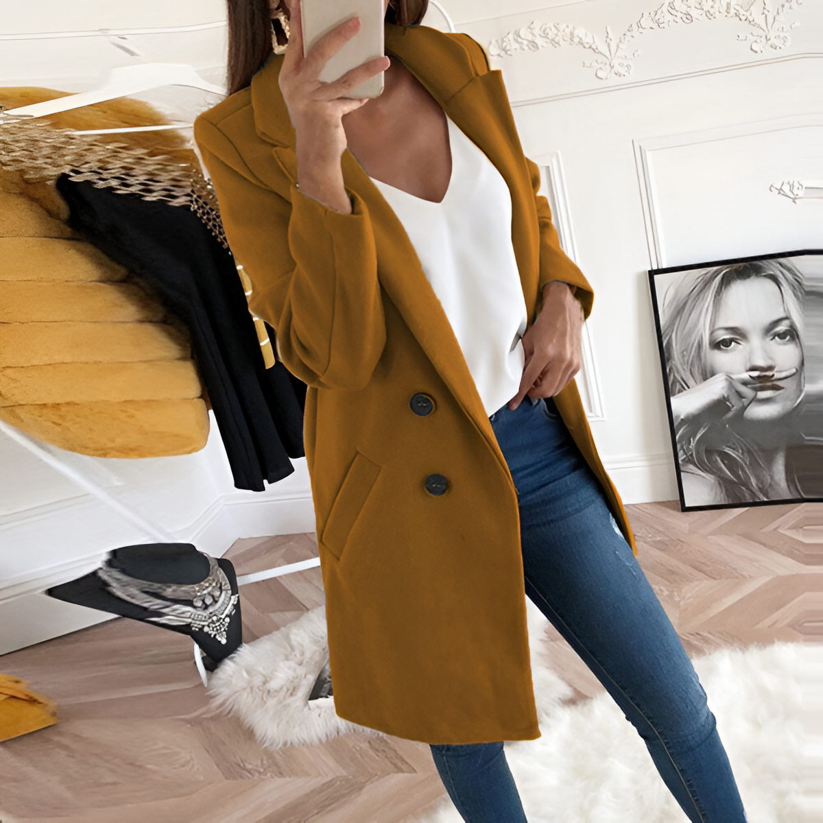 Smart Casual Jacket | Women's Winter Smart Button Up