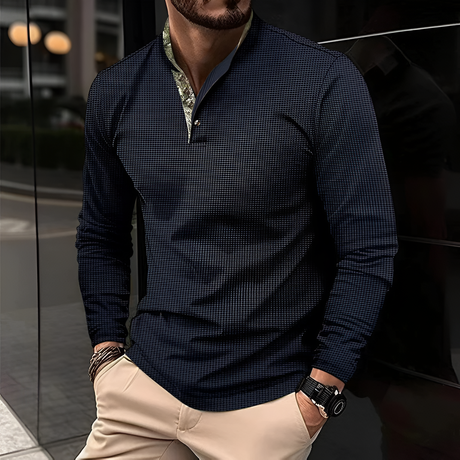 Men's Polo Long Sleeve | Collar