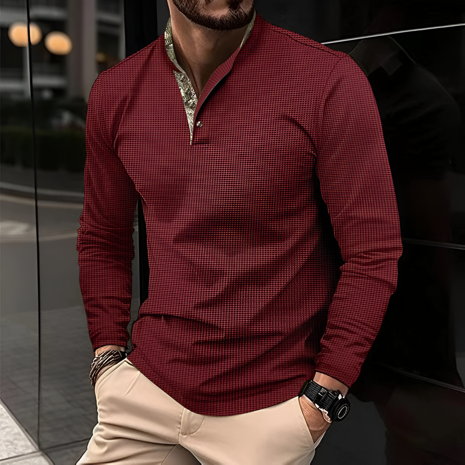 Men's Polo Long Sleeve | Collar