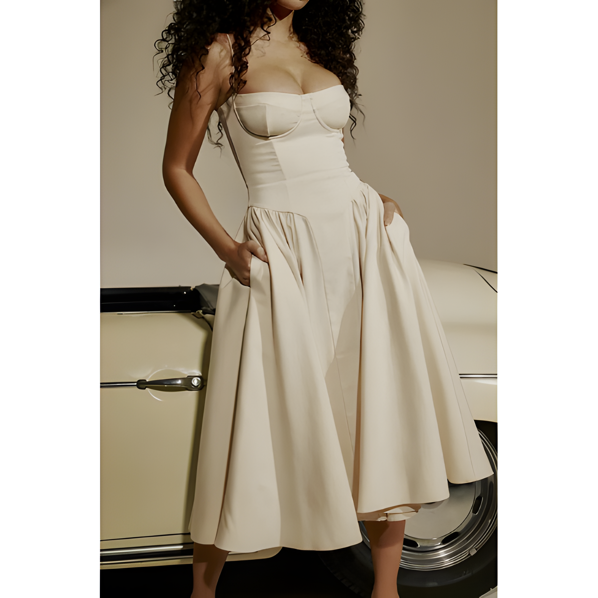 Women's Sleeveless Midi Dress | Summer