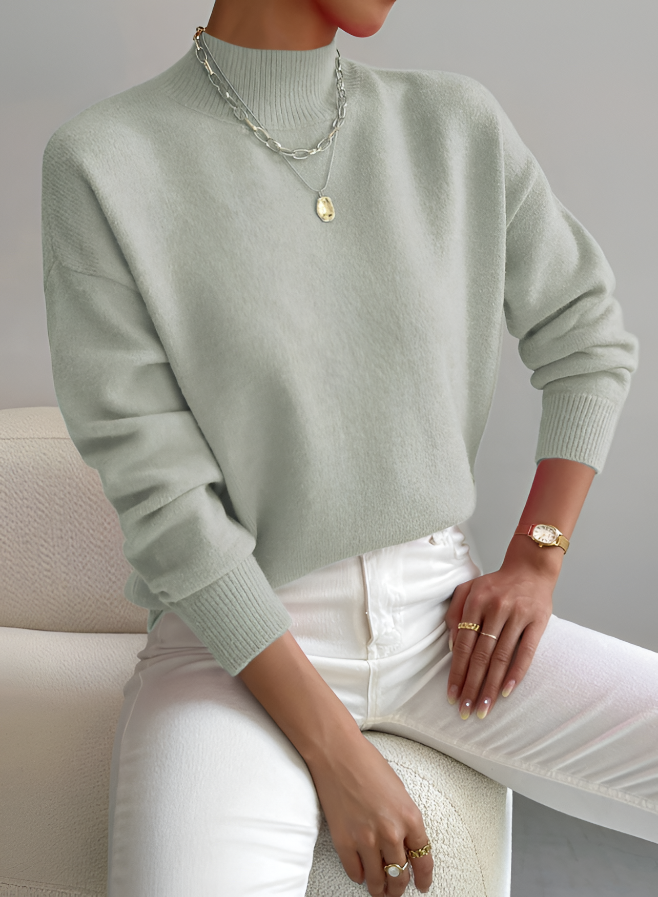 Mock Neck Jumper | Women's Smart Knit