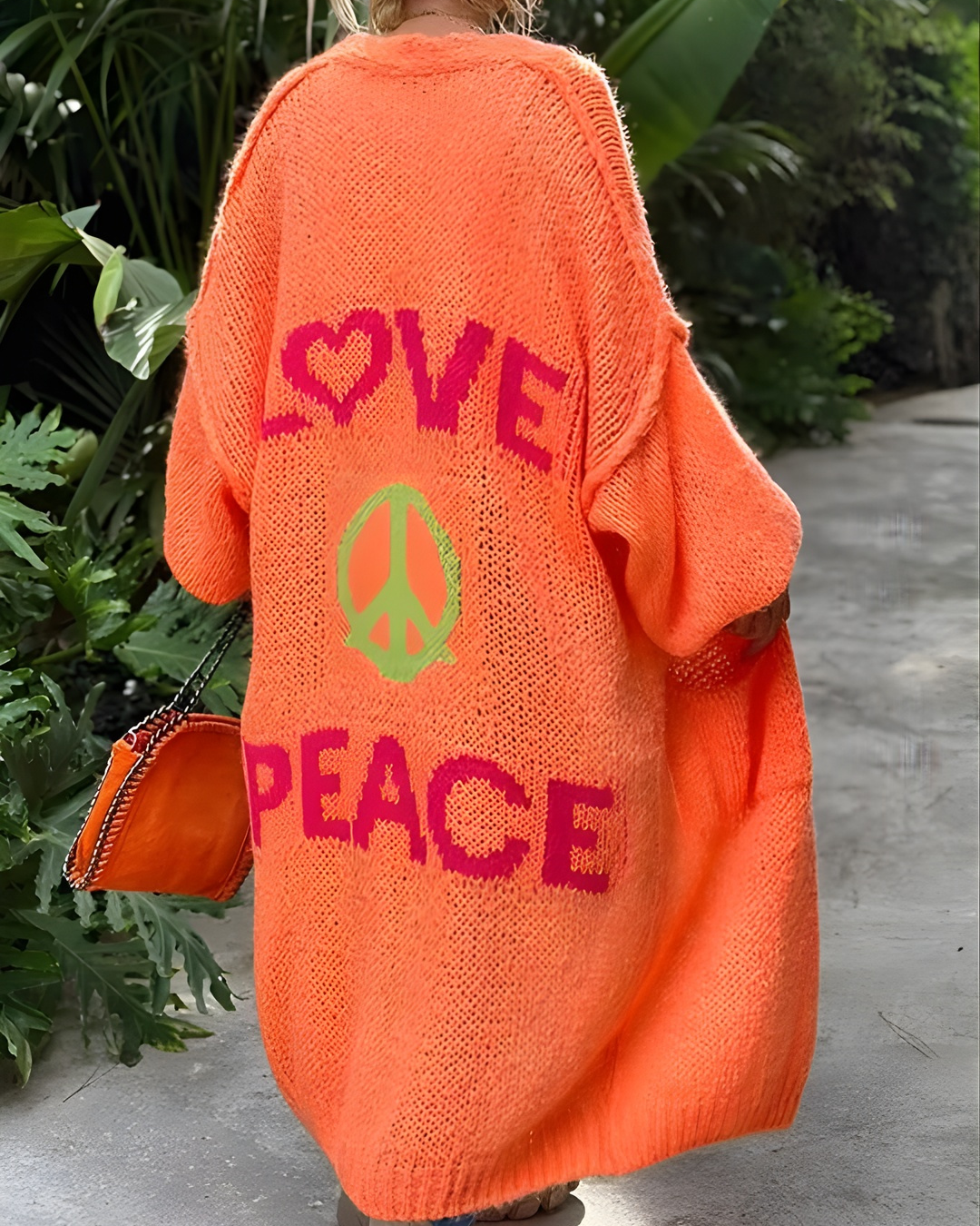 Women’s Oversized Graphic Cardigan | Long