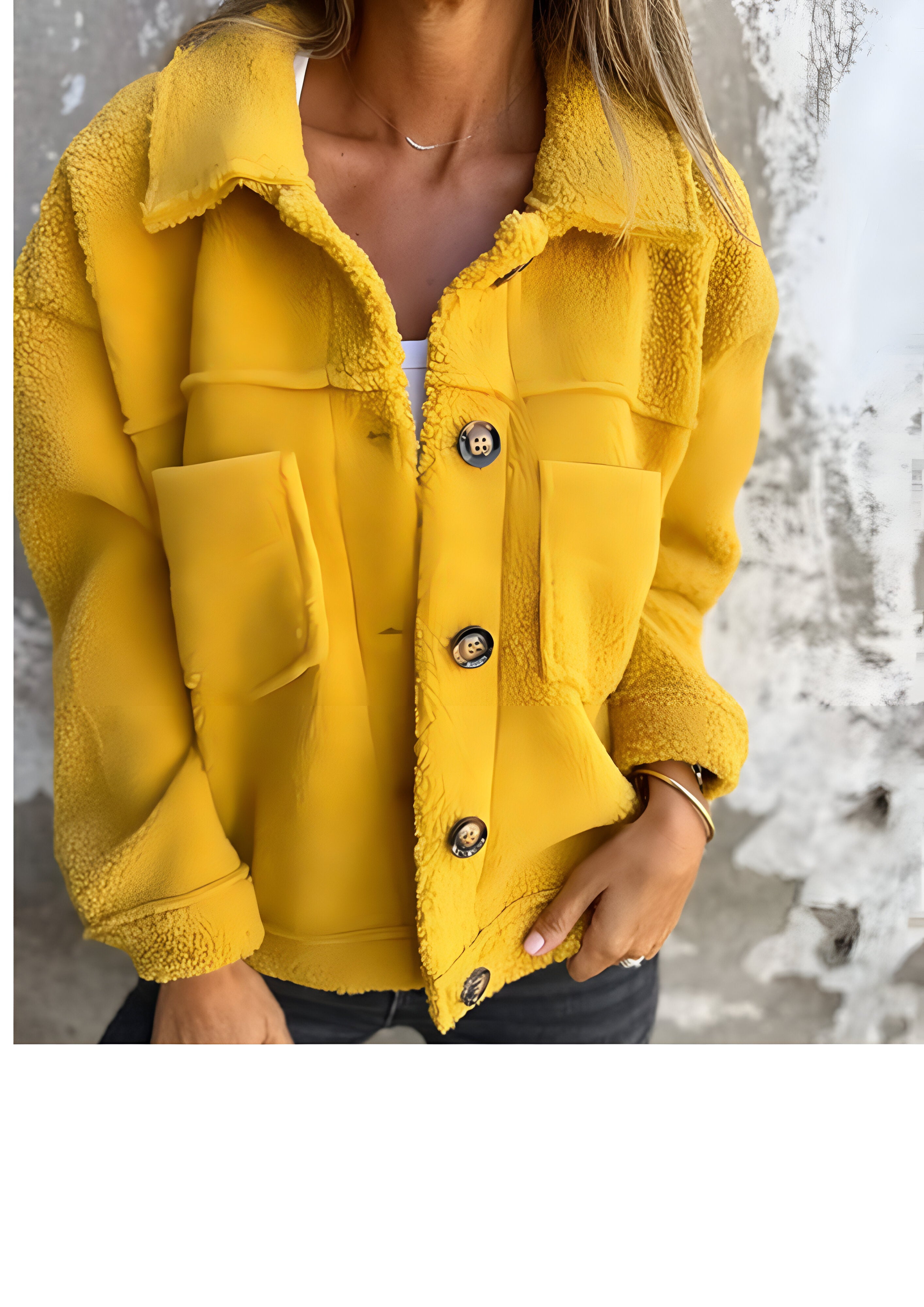 Textured Sherpa Jacket | Women's Button-Down