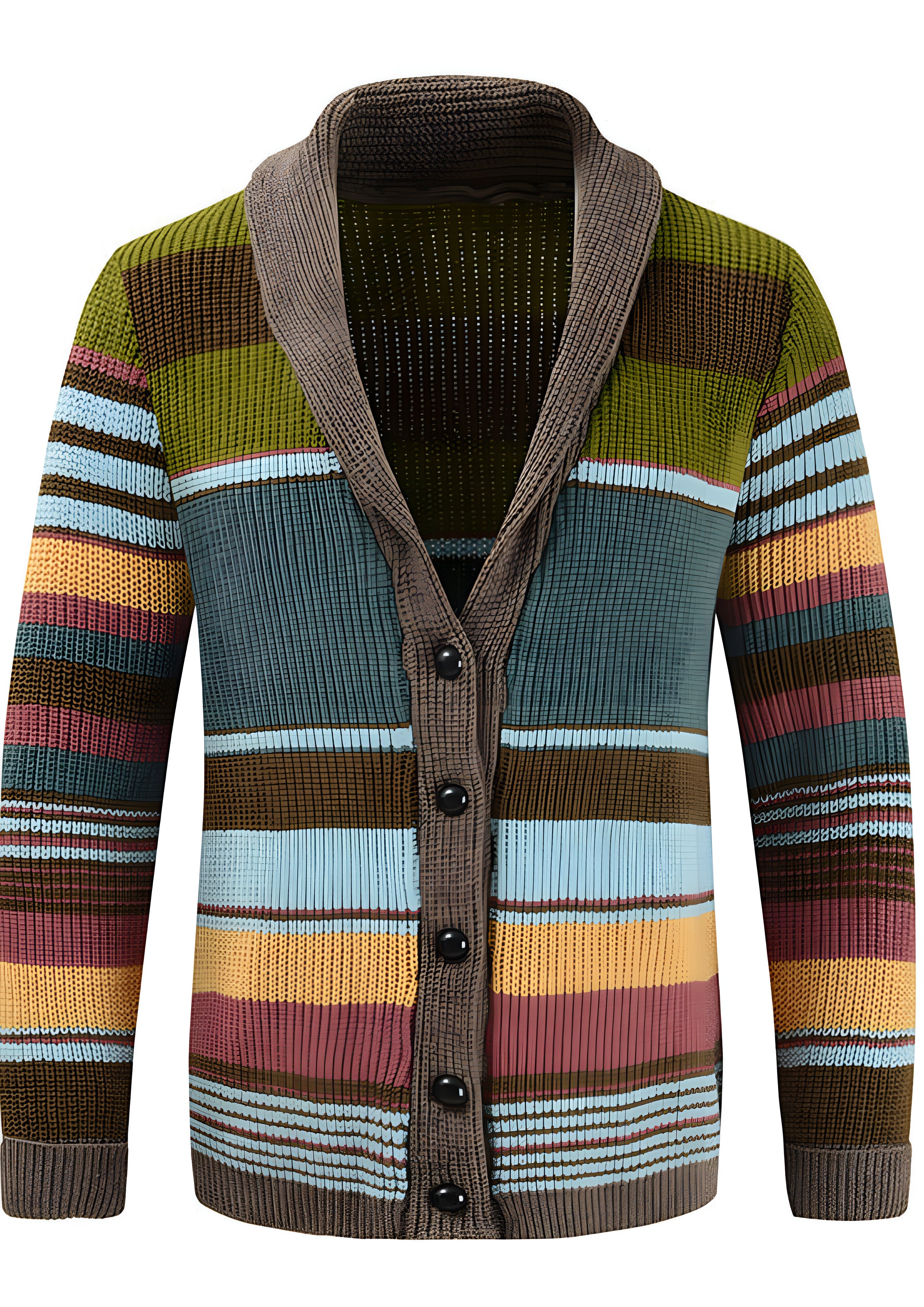 Colorblock Cardigan | Men's Button-Up