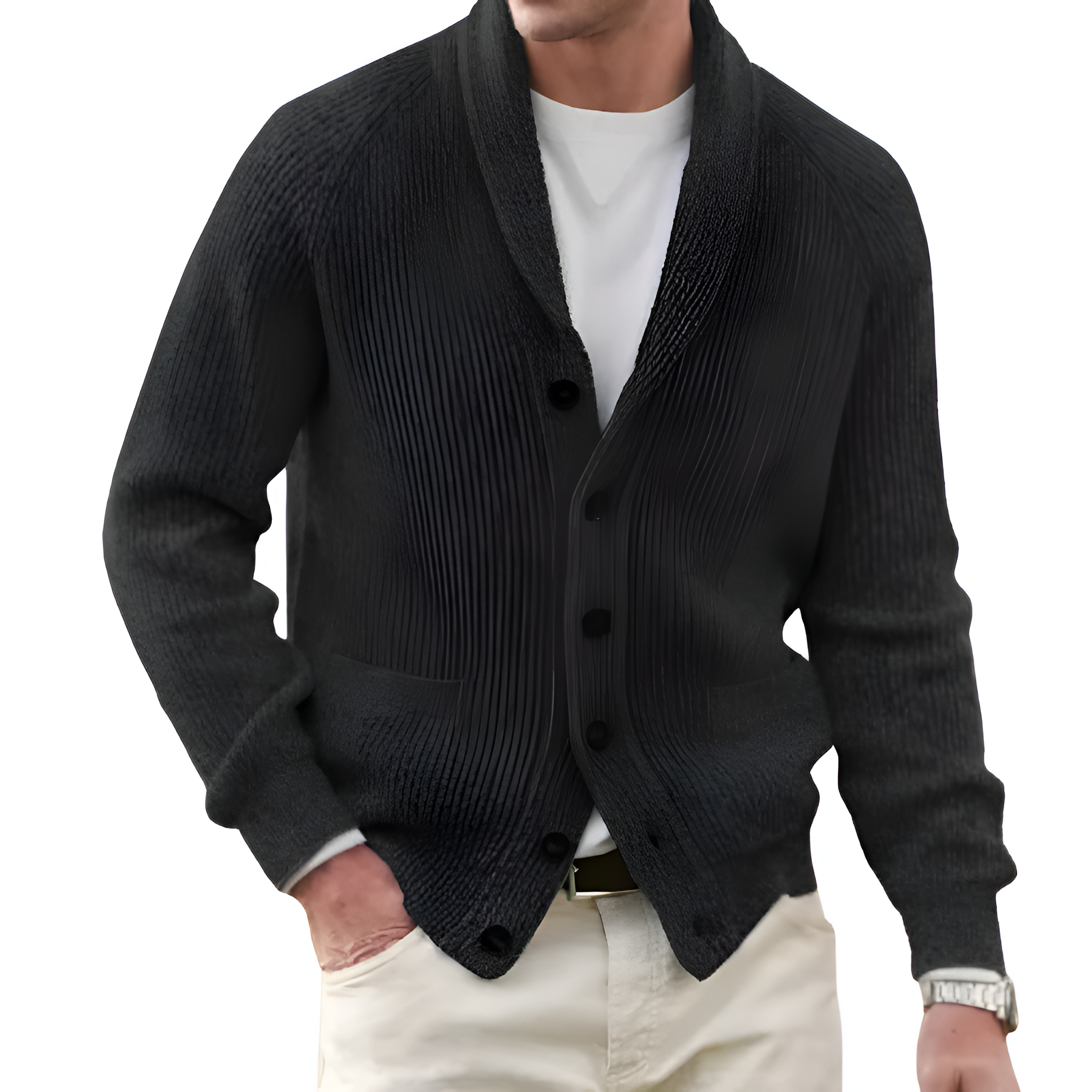 Knit Cardigan | Men’s Winter Shawl Collar