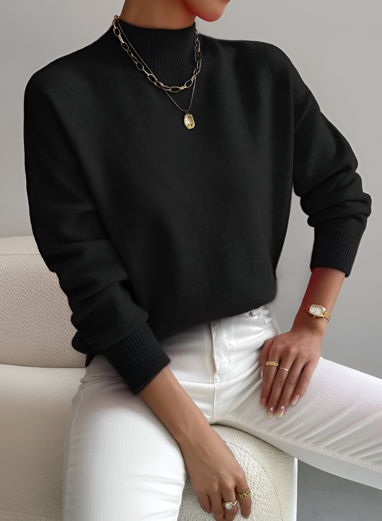 Mock Neck Jumper | Women's Smart Knit