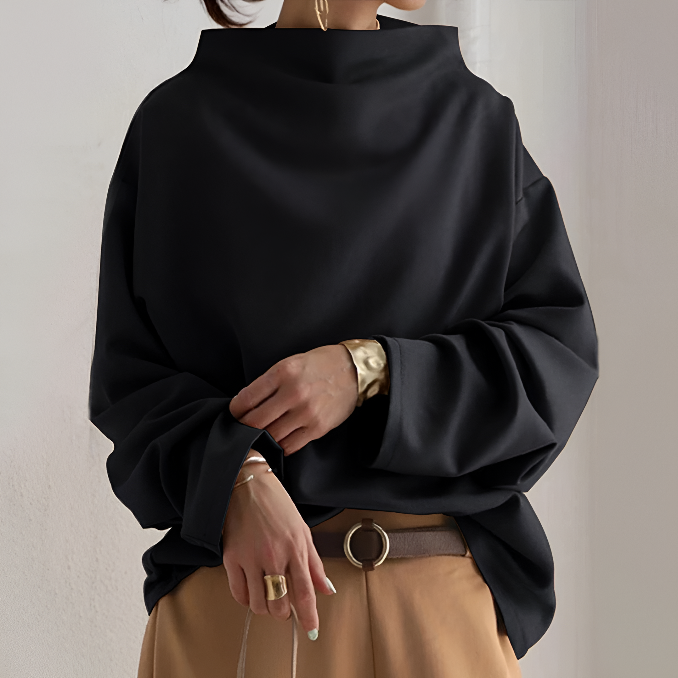 Soft Knit Jumper | Women's Winter Funnel Neck