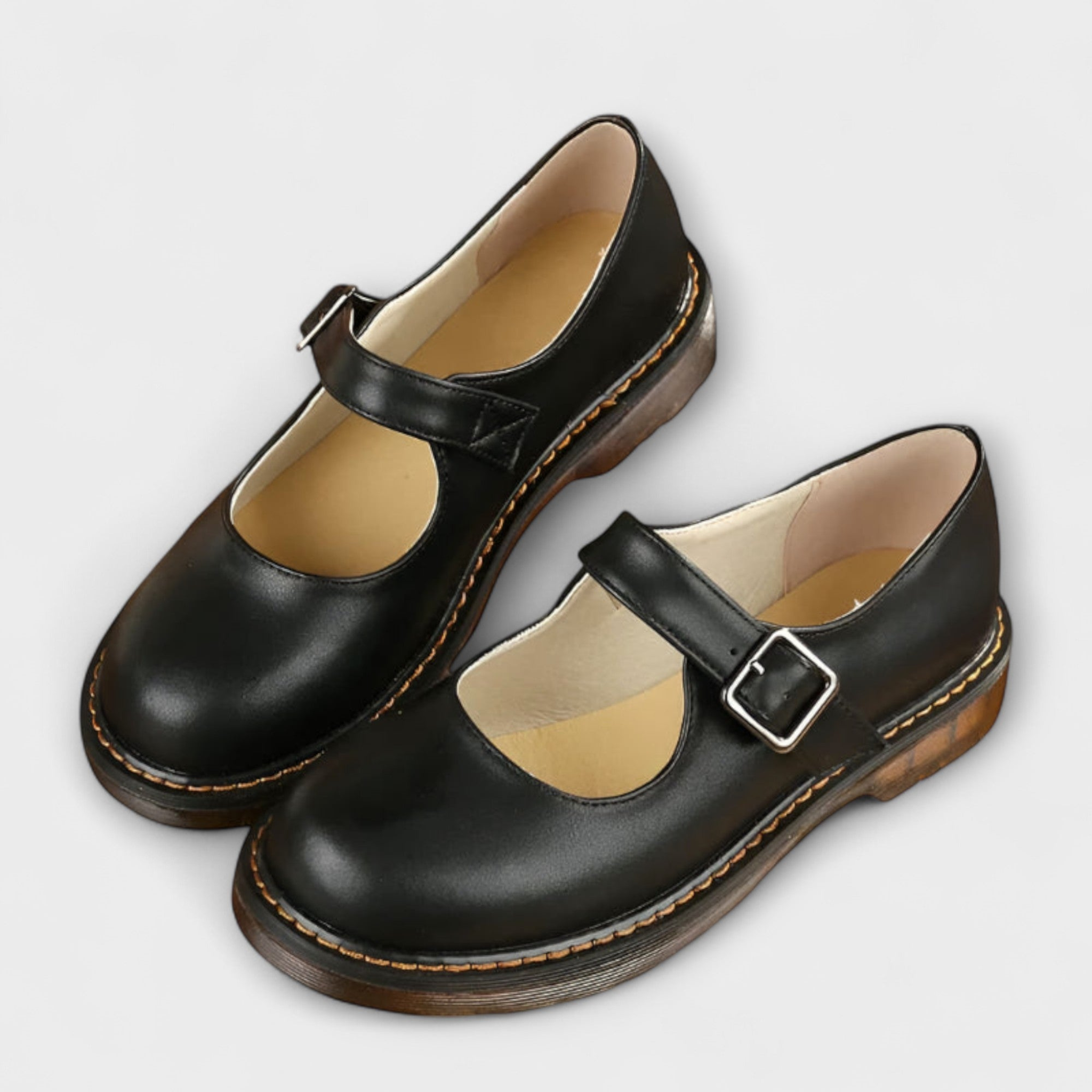 Women's Mary Jane Shoes | Classic Buckle Strap Casual Everyday Footwear