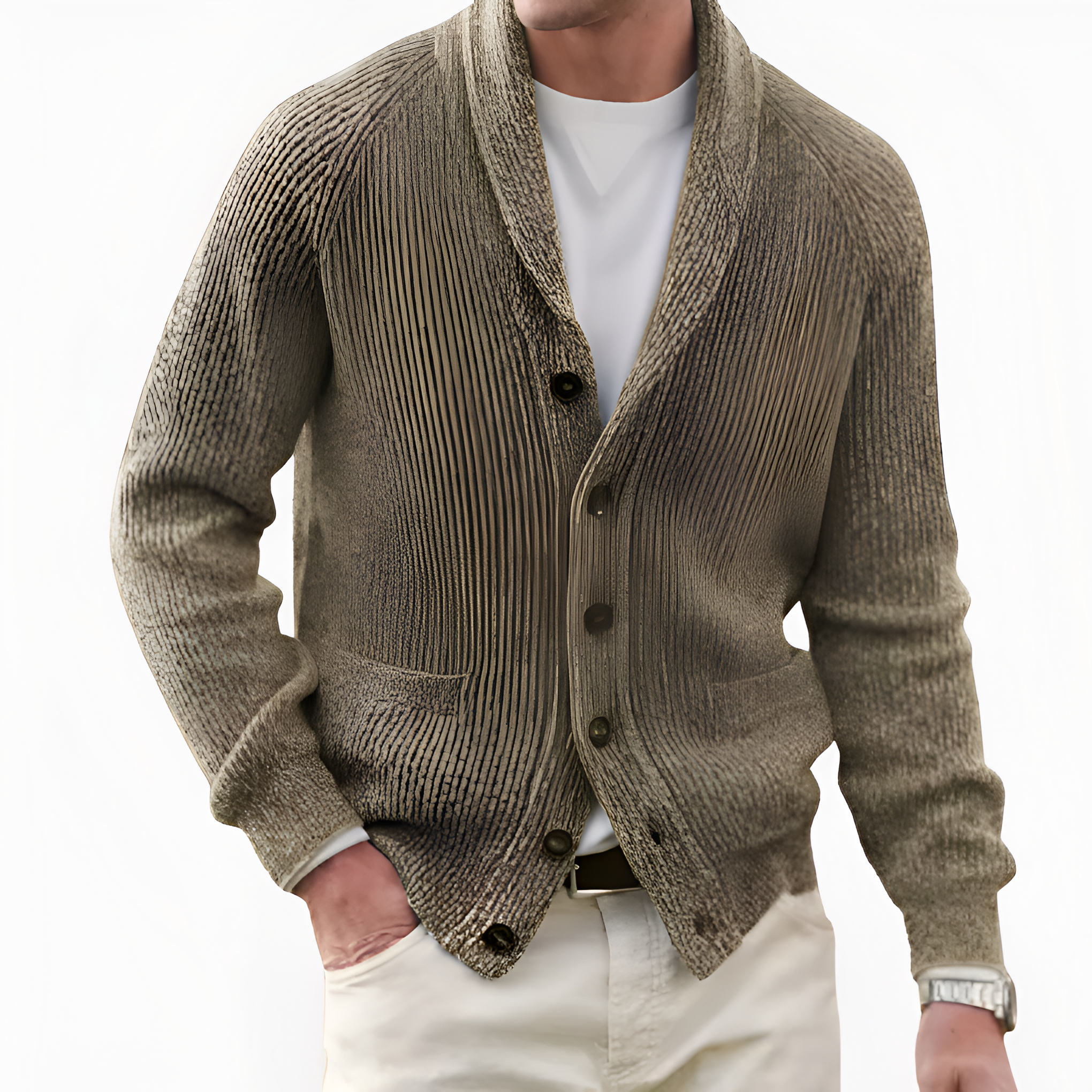 Knit Cardigan | Men’s Winter Shawl Collar