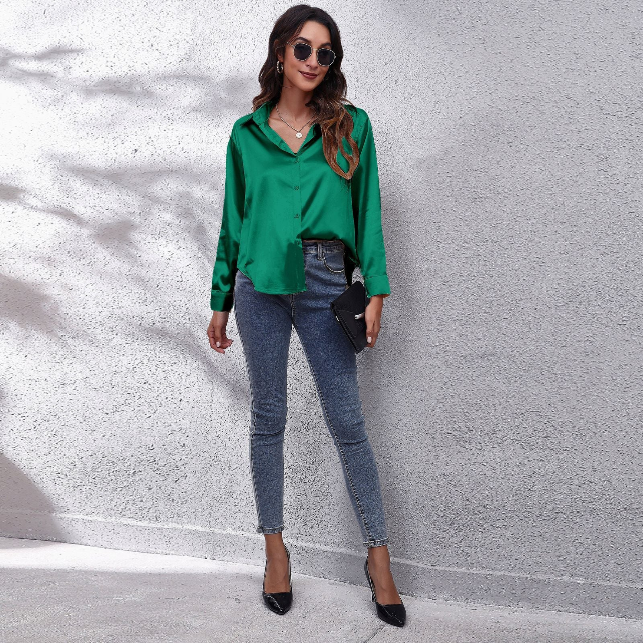 Women’s Summer Long Sleeve Blouse | Classic Fit