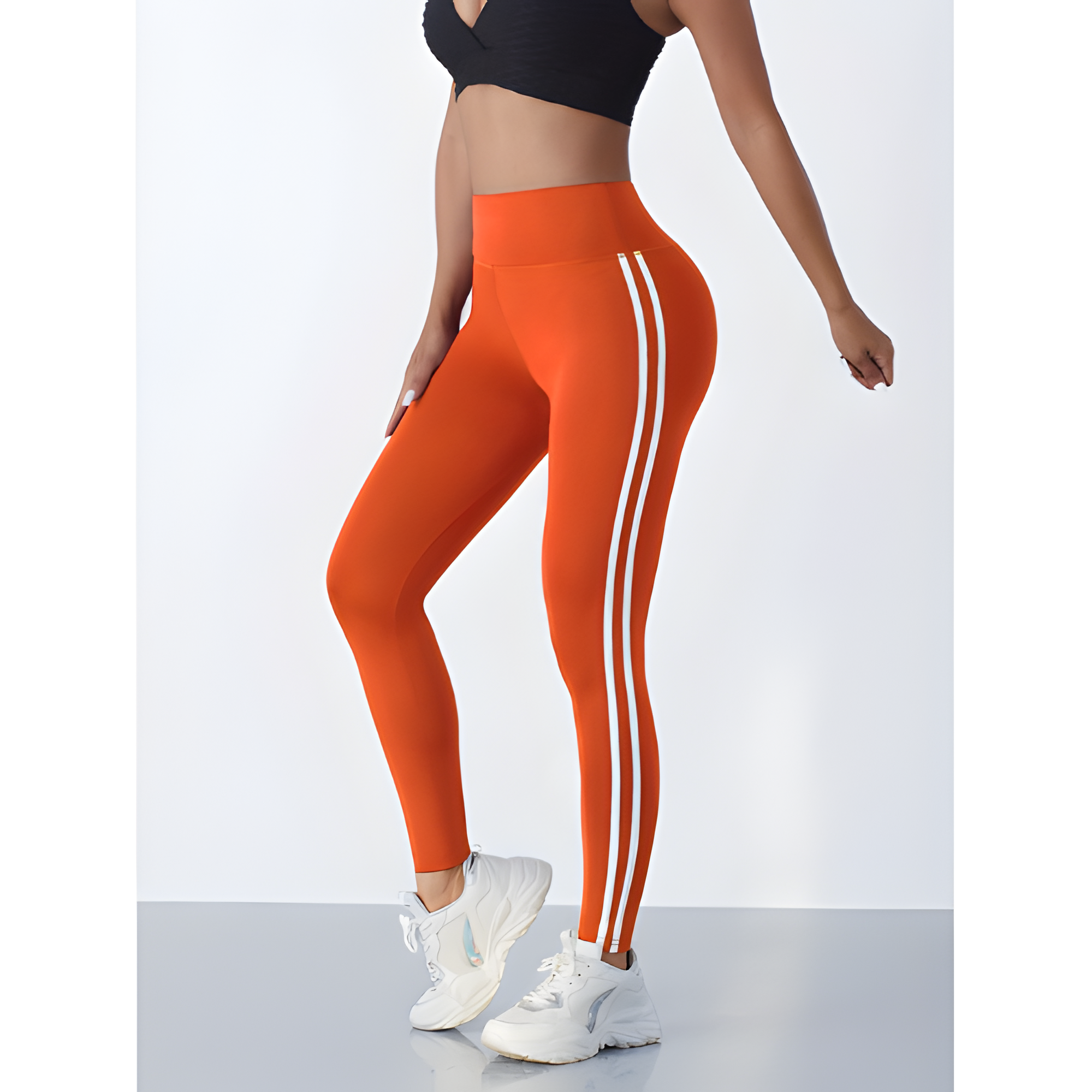 High-Waist Leggings | Women’s Double Stripe Active Style