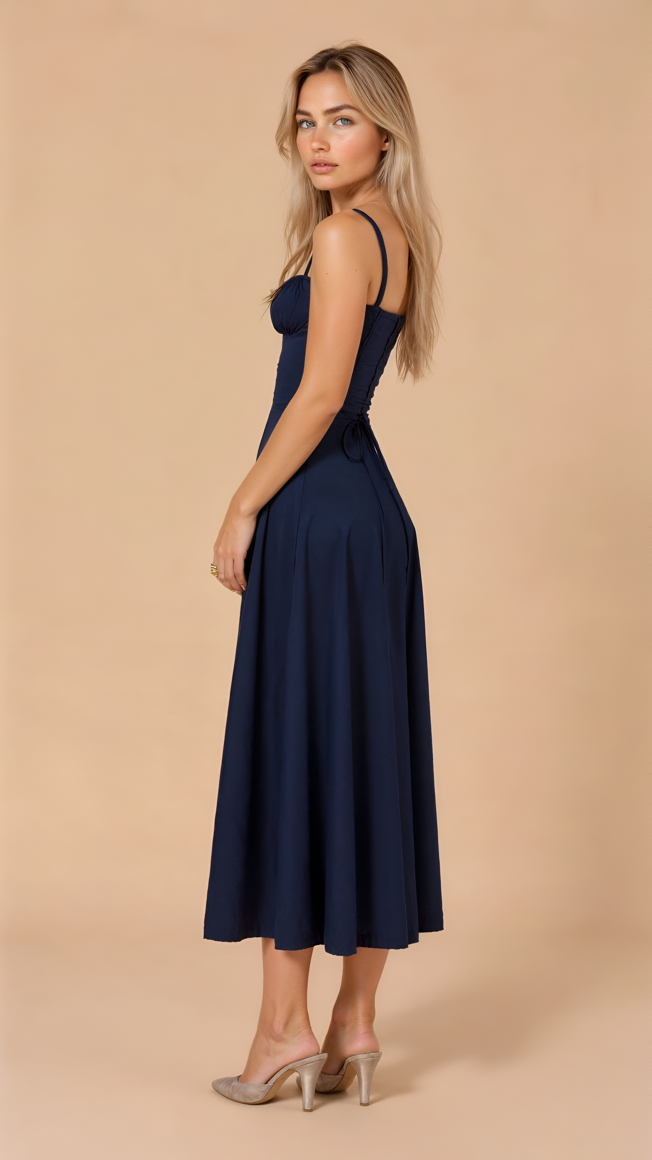 Floral Midi Dress | Women's Bustier Sundress