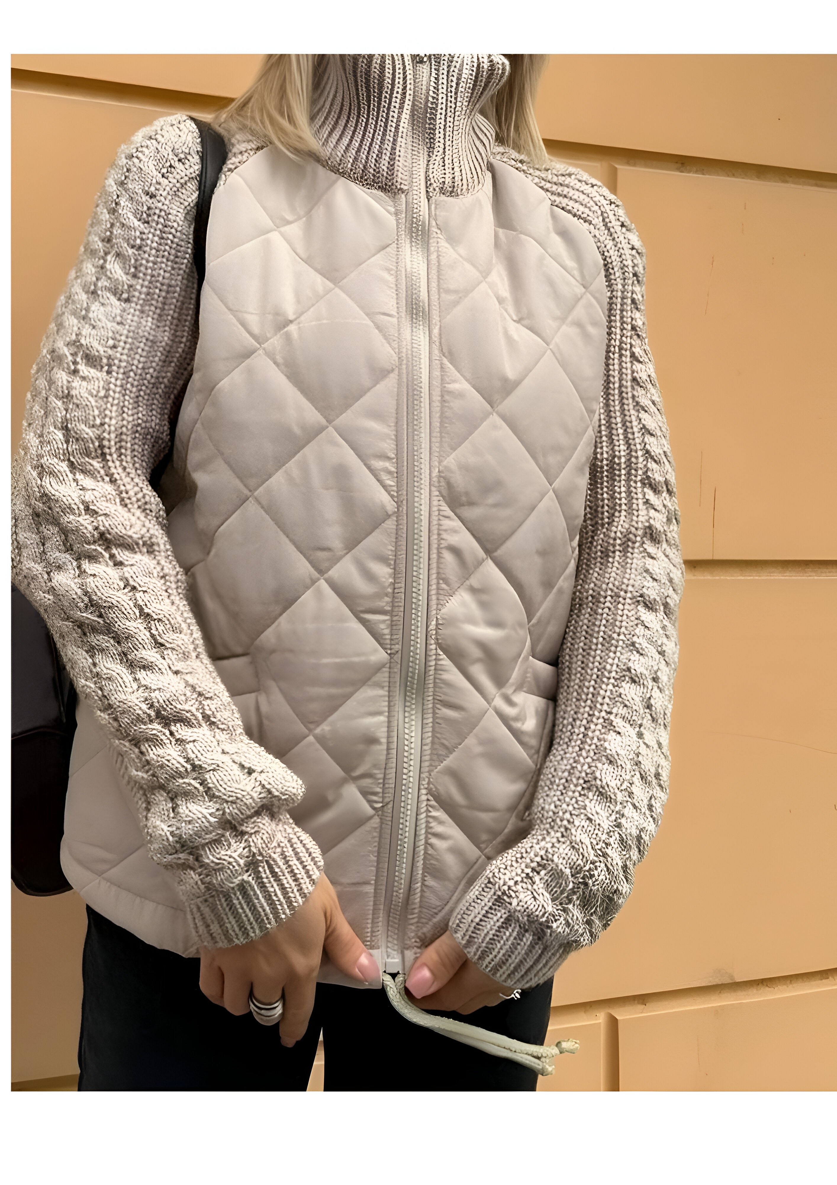 Patchwork Zip Jacket | Women's Winter Wear