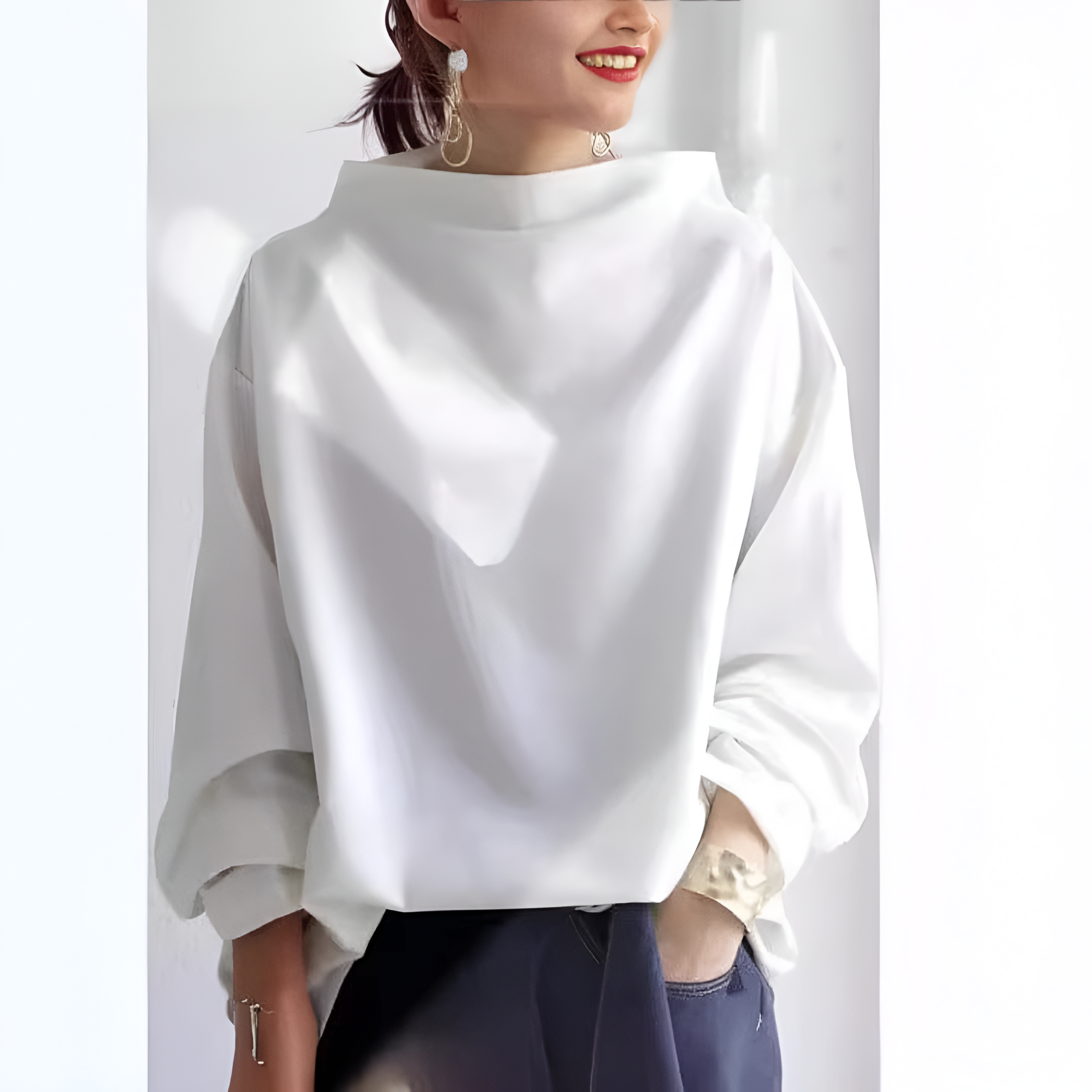 Soft Knit Jumper | Women's Winter Funnel Neck
