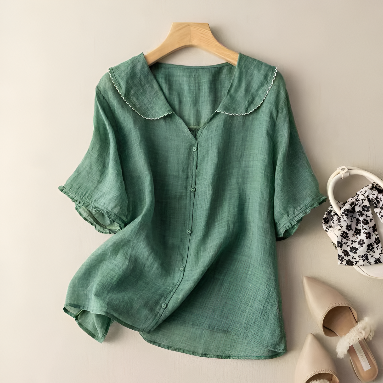 Women's Button-Down Blouse | Versatile Semi-Formal