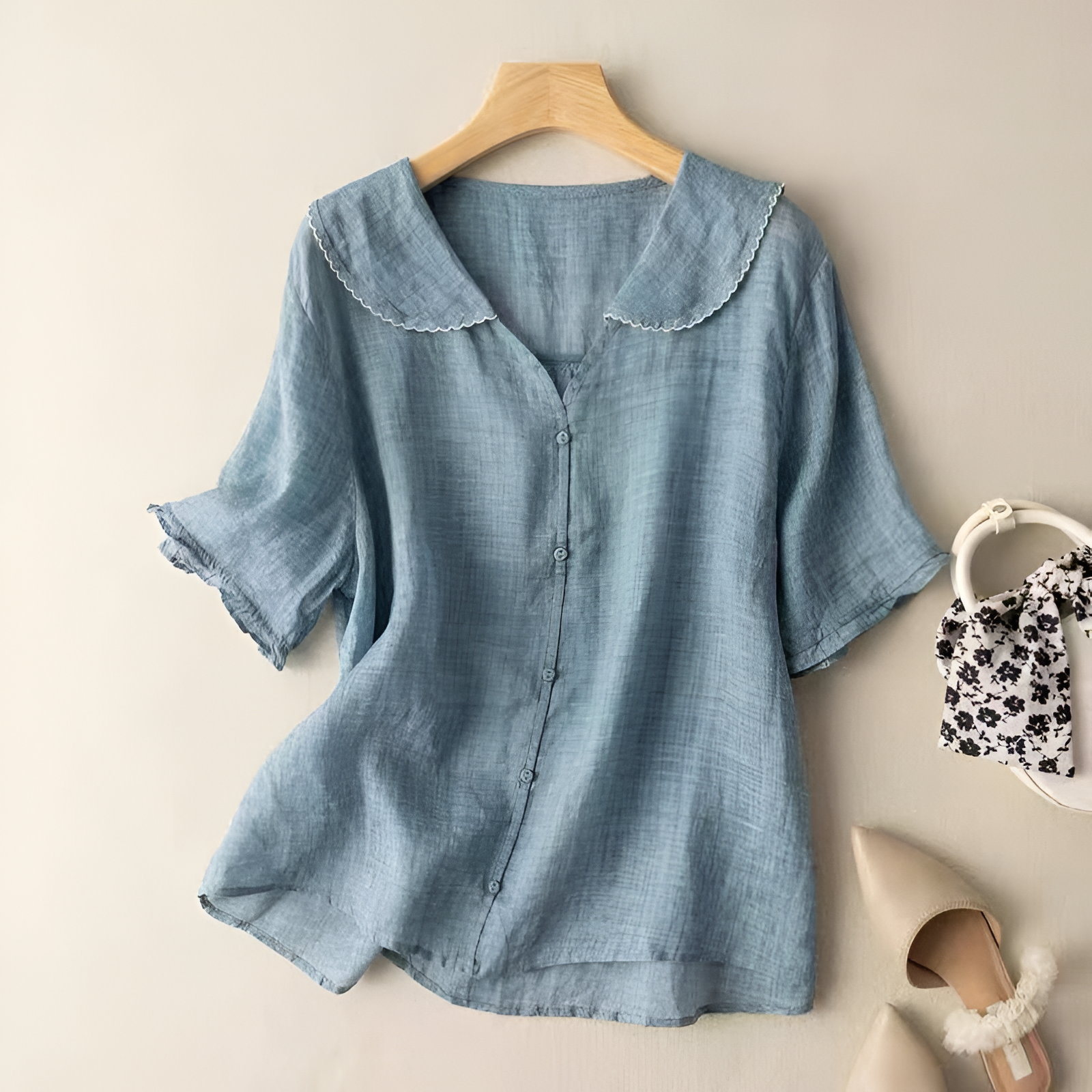 Women's Button-Down Blouse | Versatile Semi-Formal