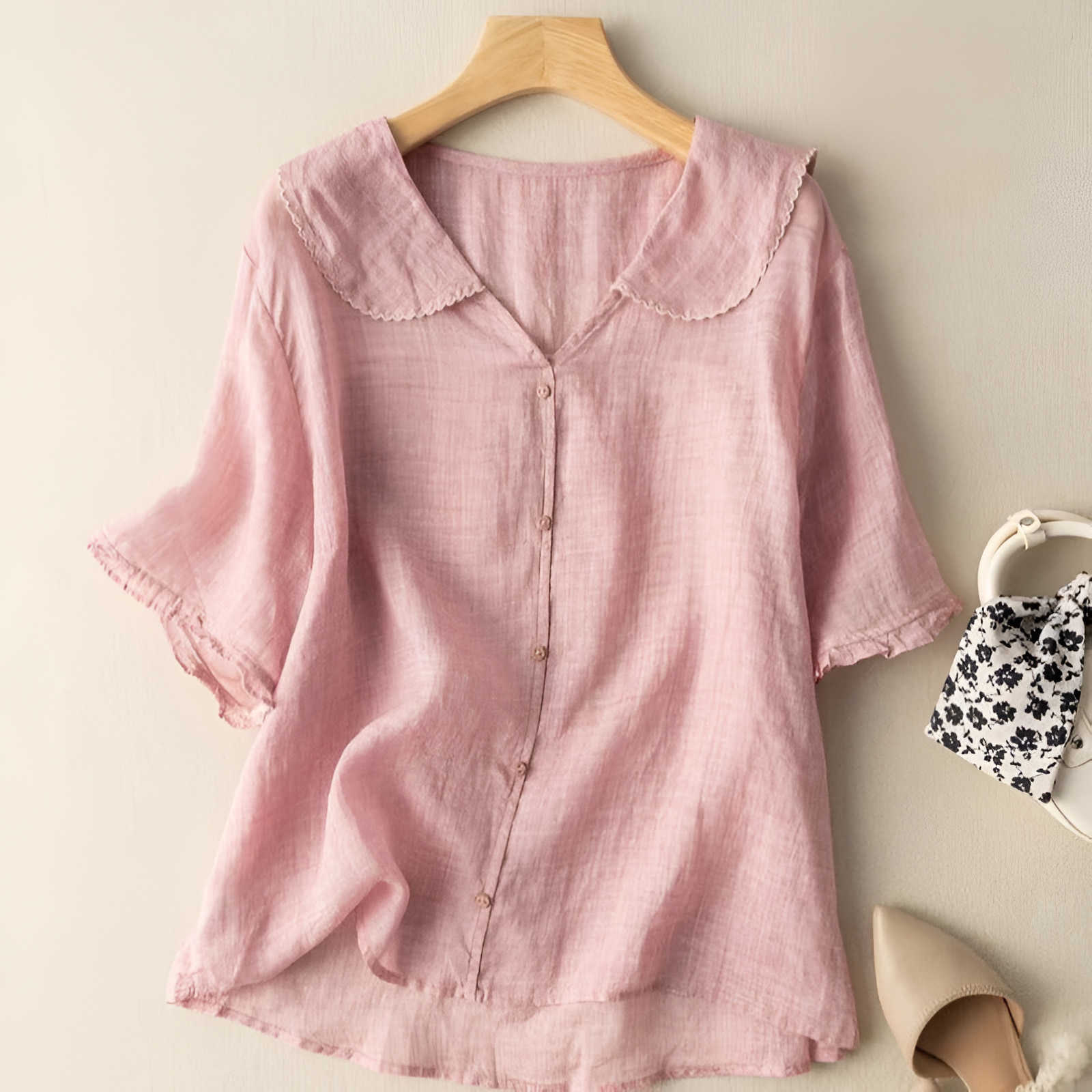 Women's Button-Down Blouse | Versatile Semi-Formal
