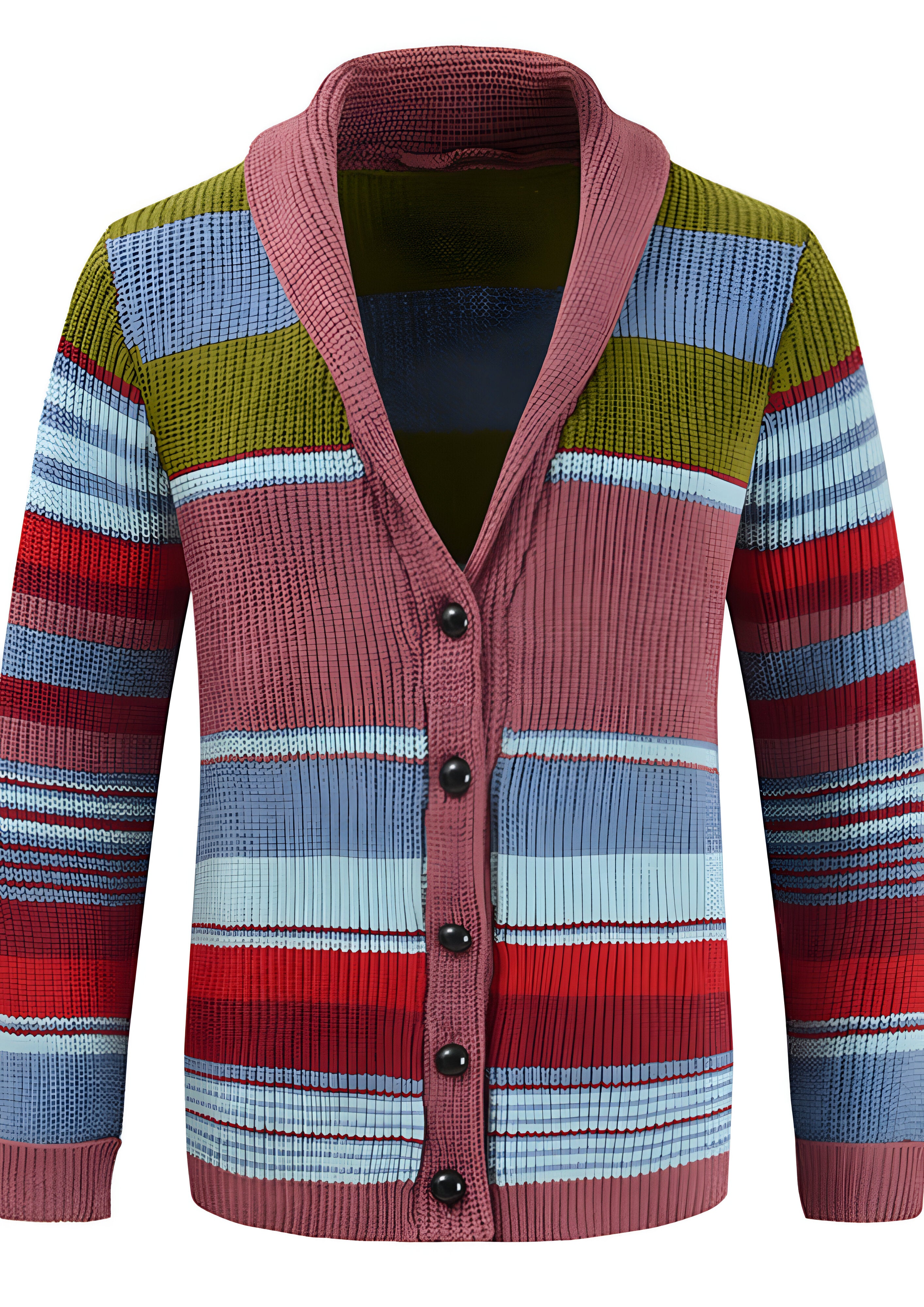 Colorblock Cardigan | Men's Button-Up