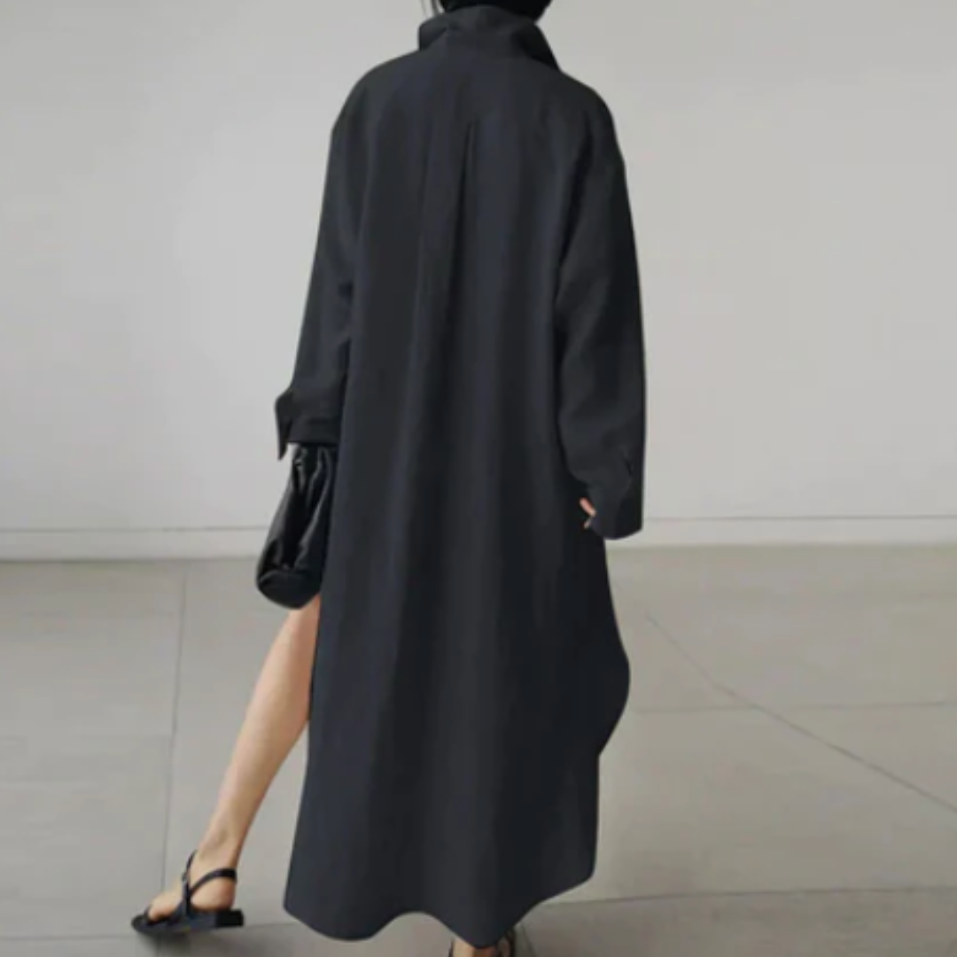 Women’s Minimalist Shirt Dress | Maxi