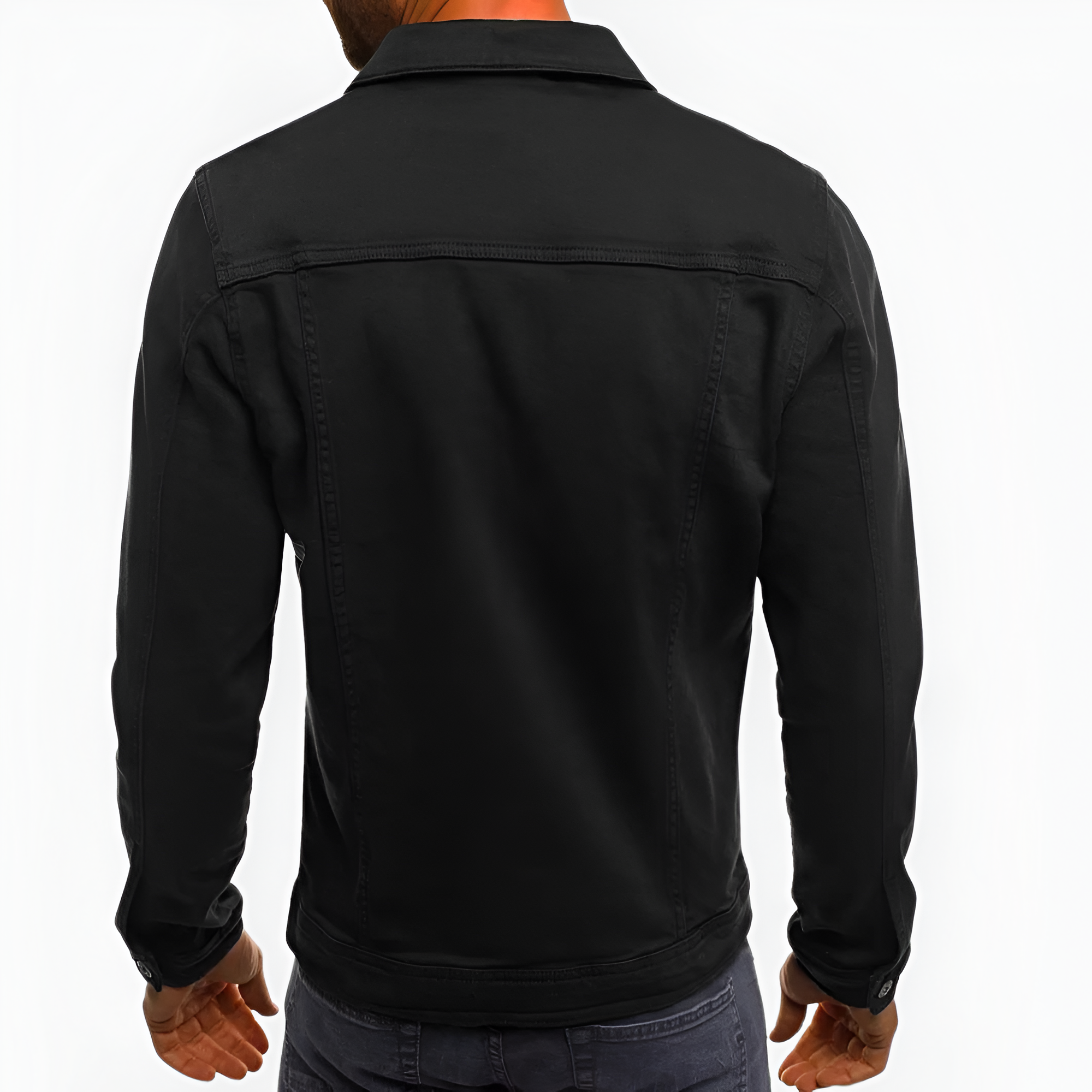 Trucker Denim Jacket | Men's Casual Button Front