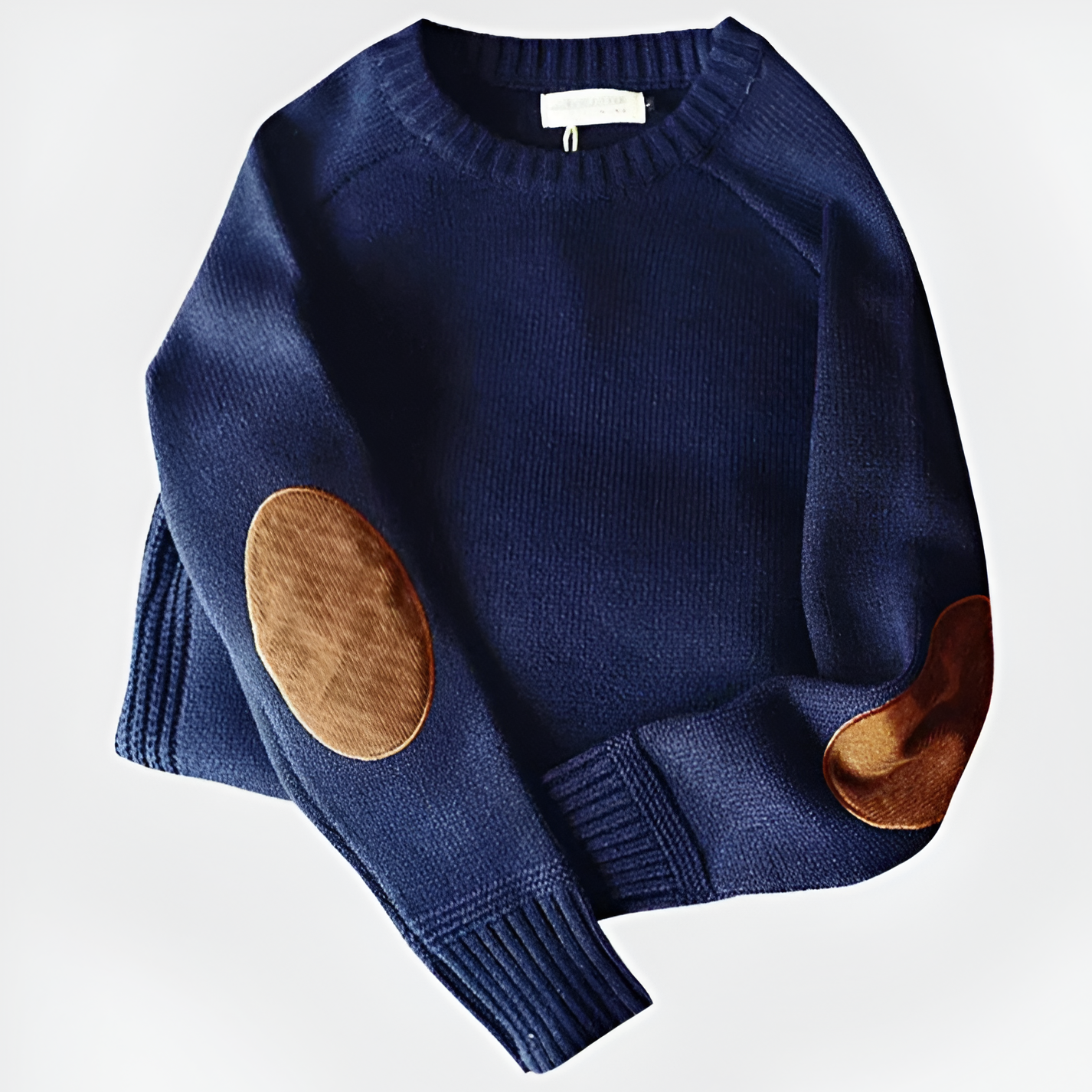 Scarlet Elbow Patch Jumper | Men’s Winter Pullover