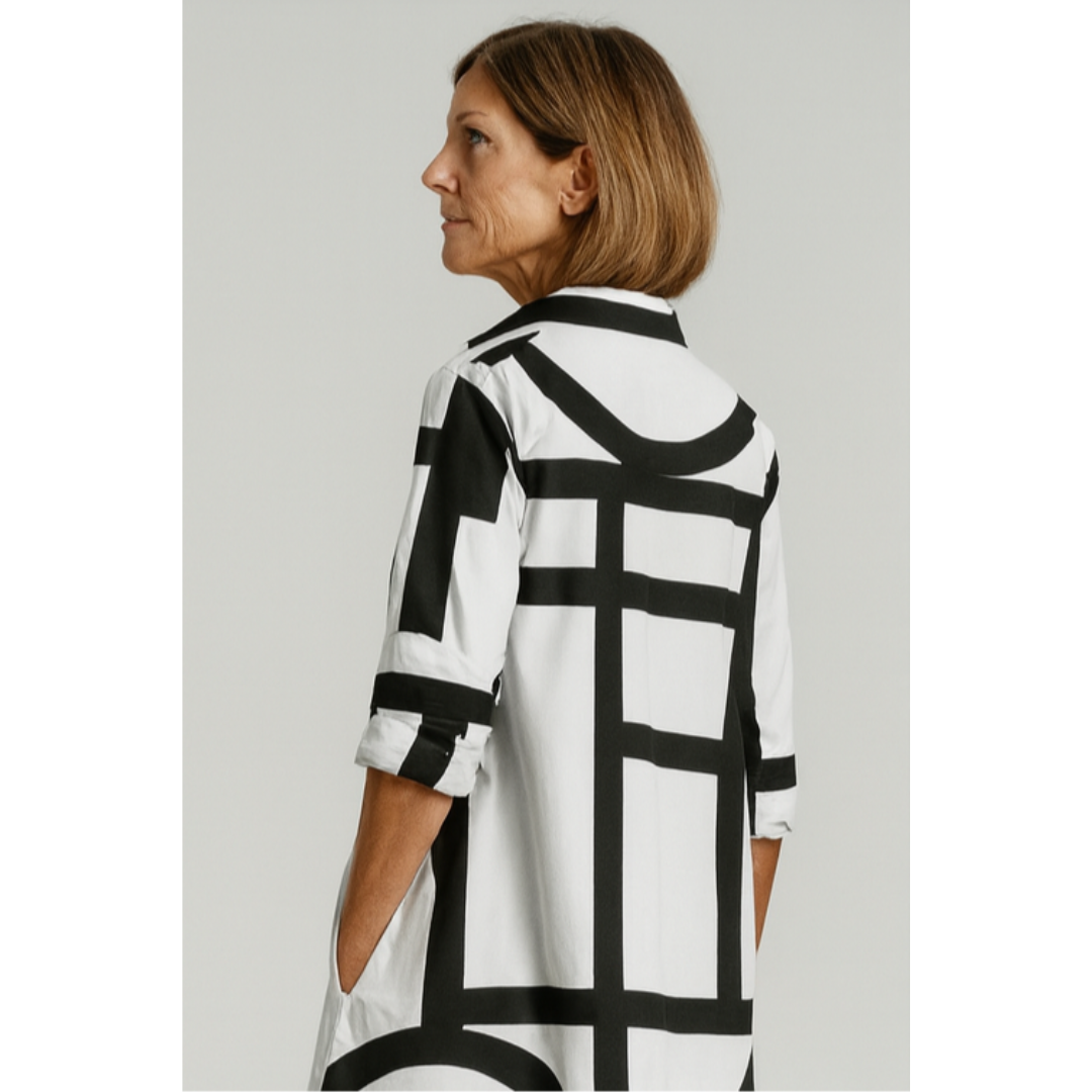 Women’s Summer Geometric Dress | Maxi