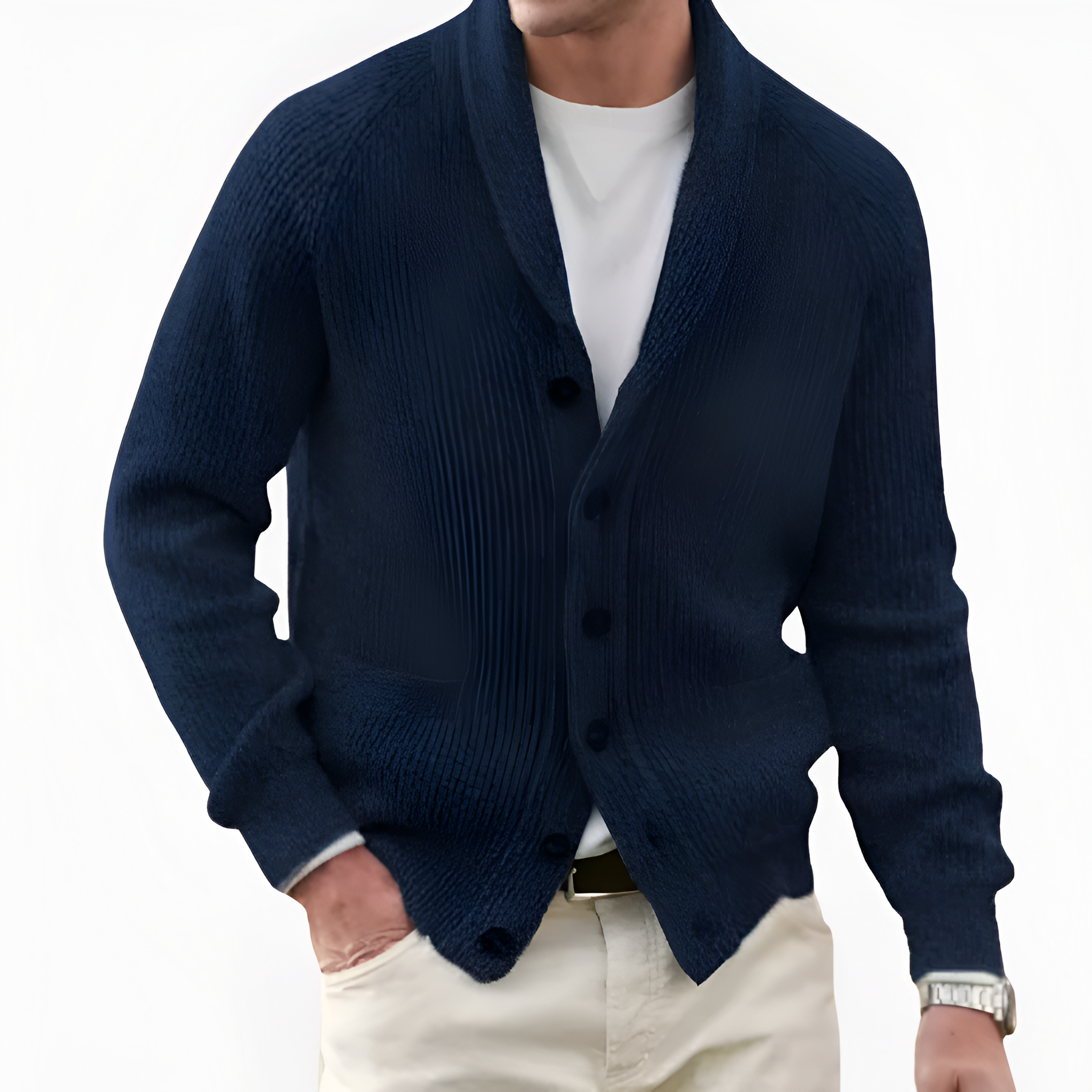 Knit Cardigan | Men’s Winter Shawl Collar