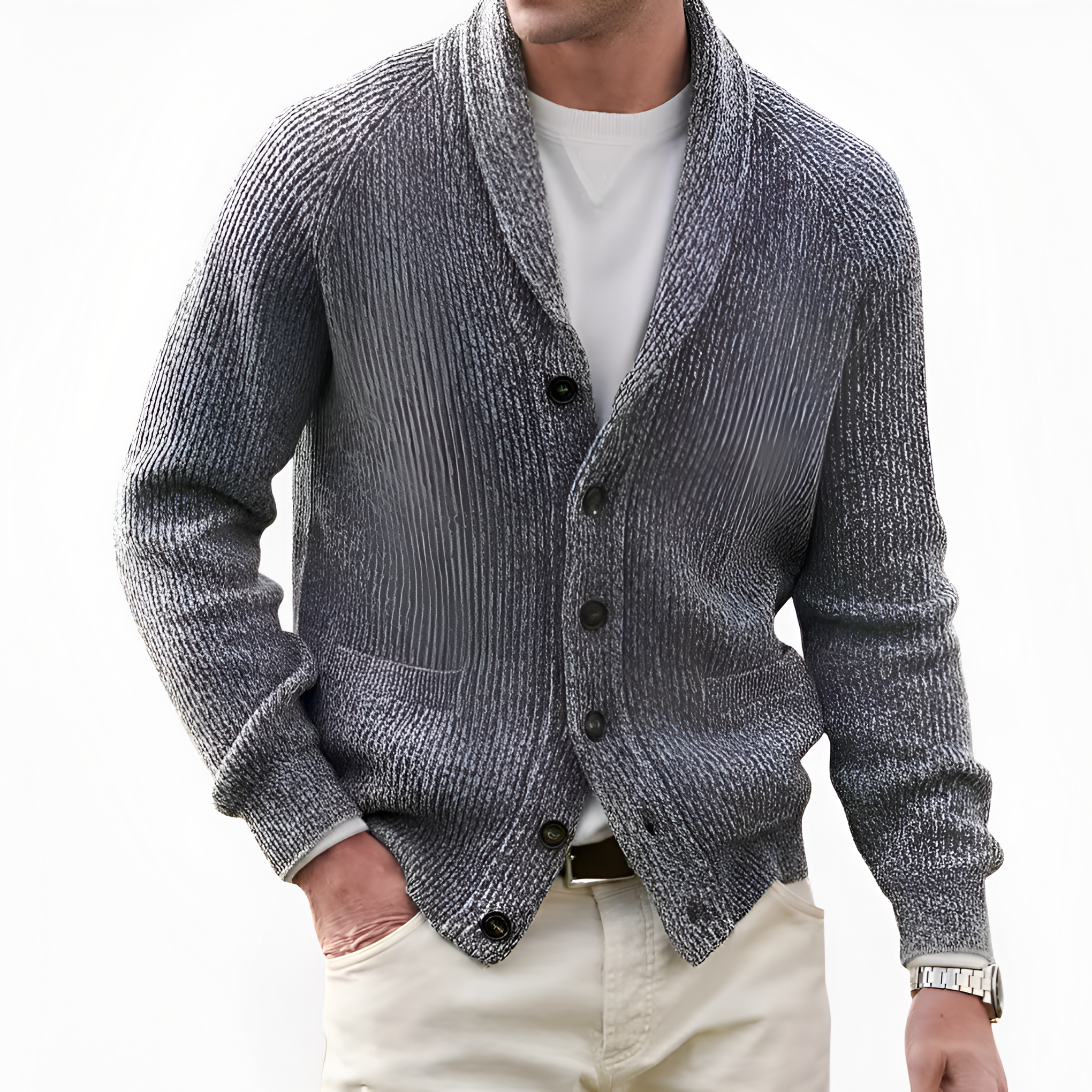 Knit Cardigan | Men’s Winter Shawl Collar