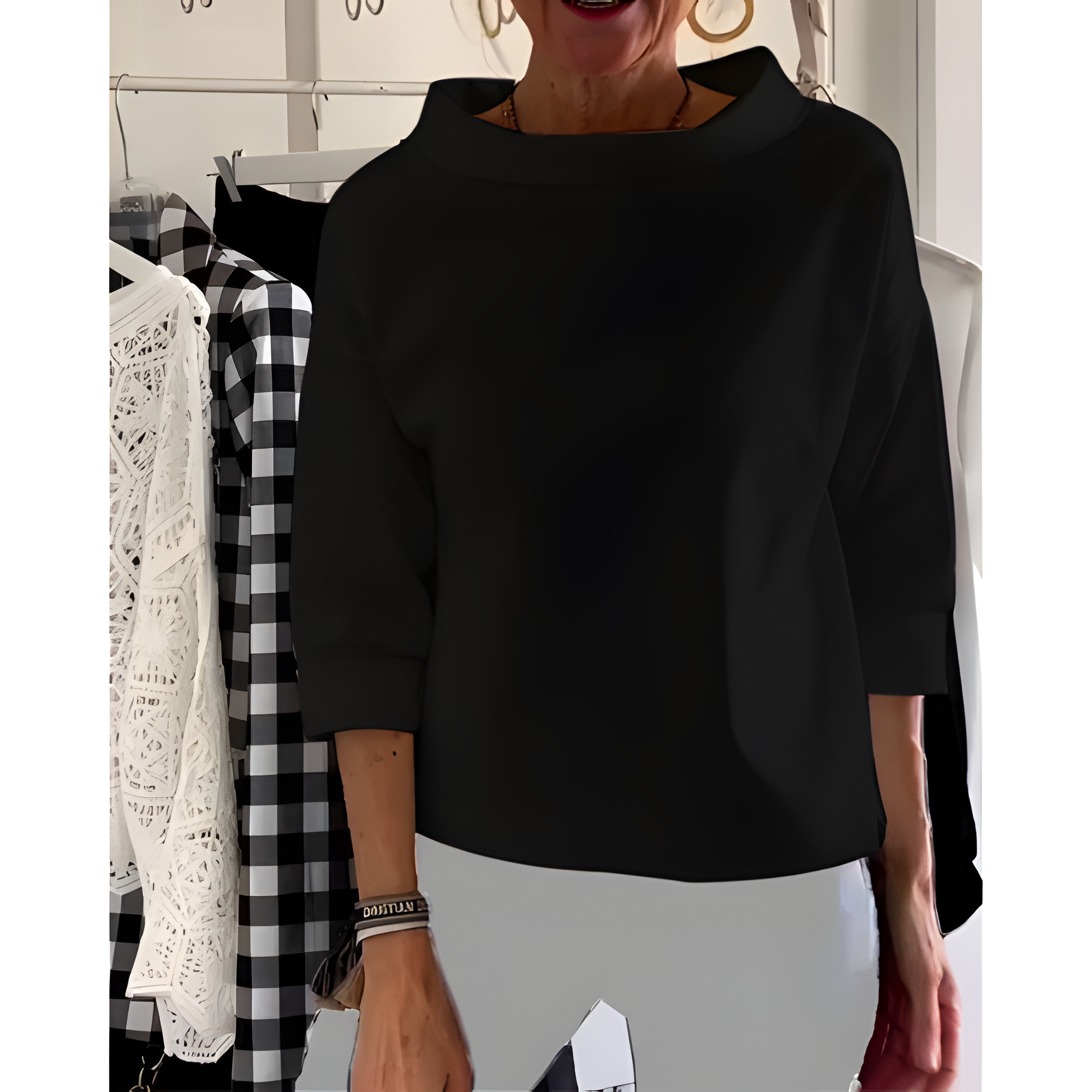 Women's Modern Relaxed Boat Neck Top | Summer