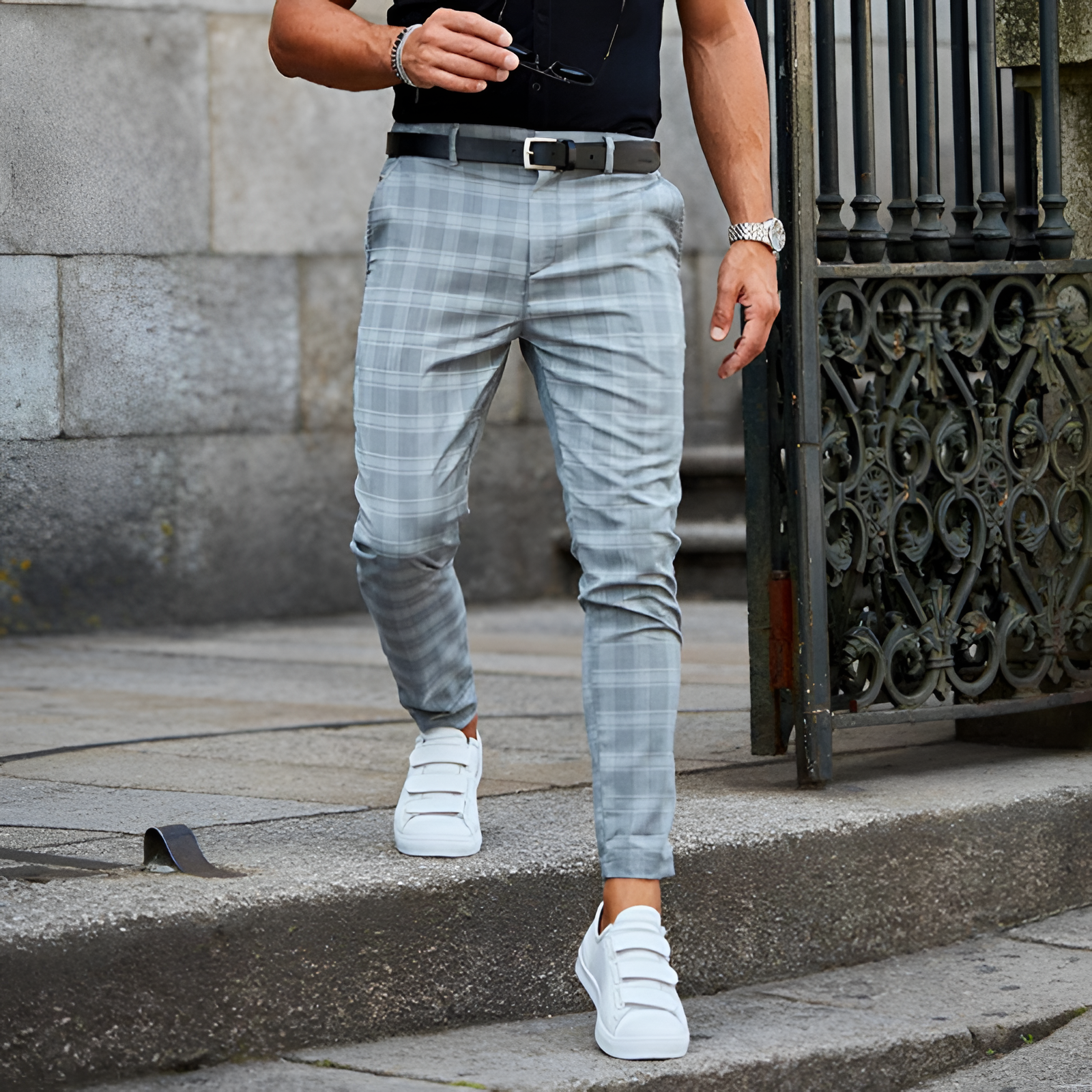 Men's Checkered Trousers | Casual