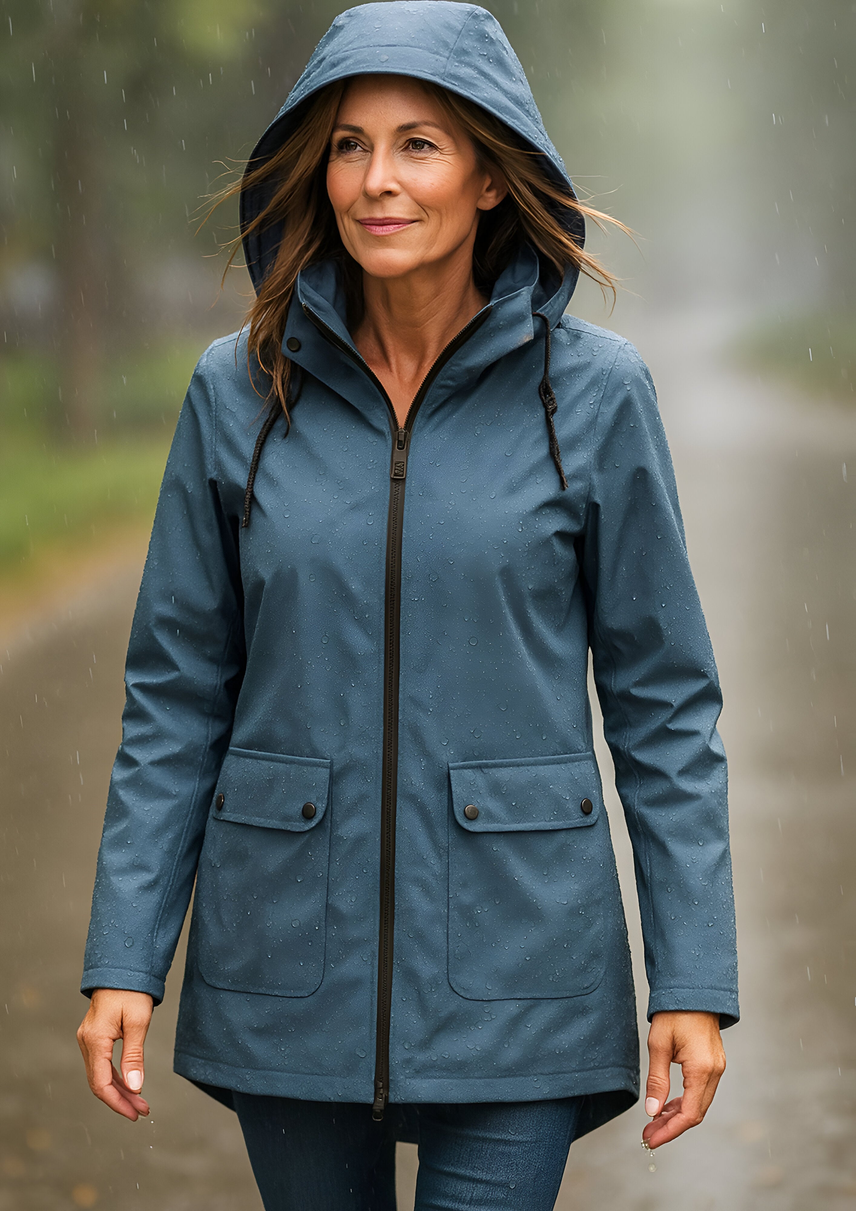 Full Zip Rain Jacket | Women's Waterproof