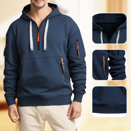 Men's Quarter Zip Tactical Hoodie | Pullover