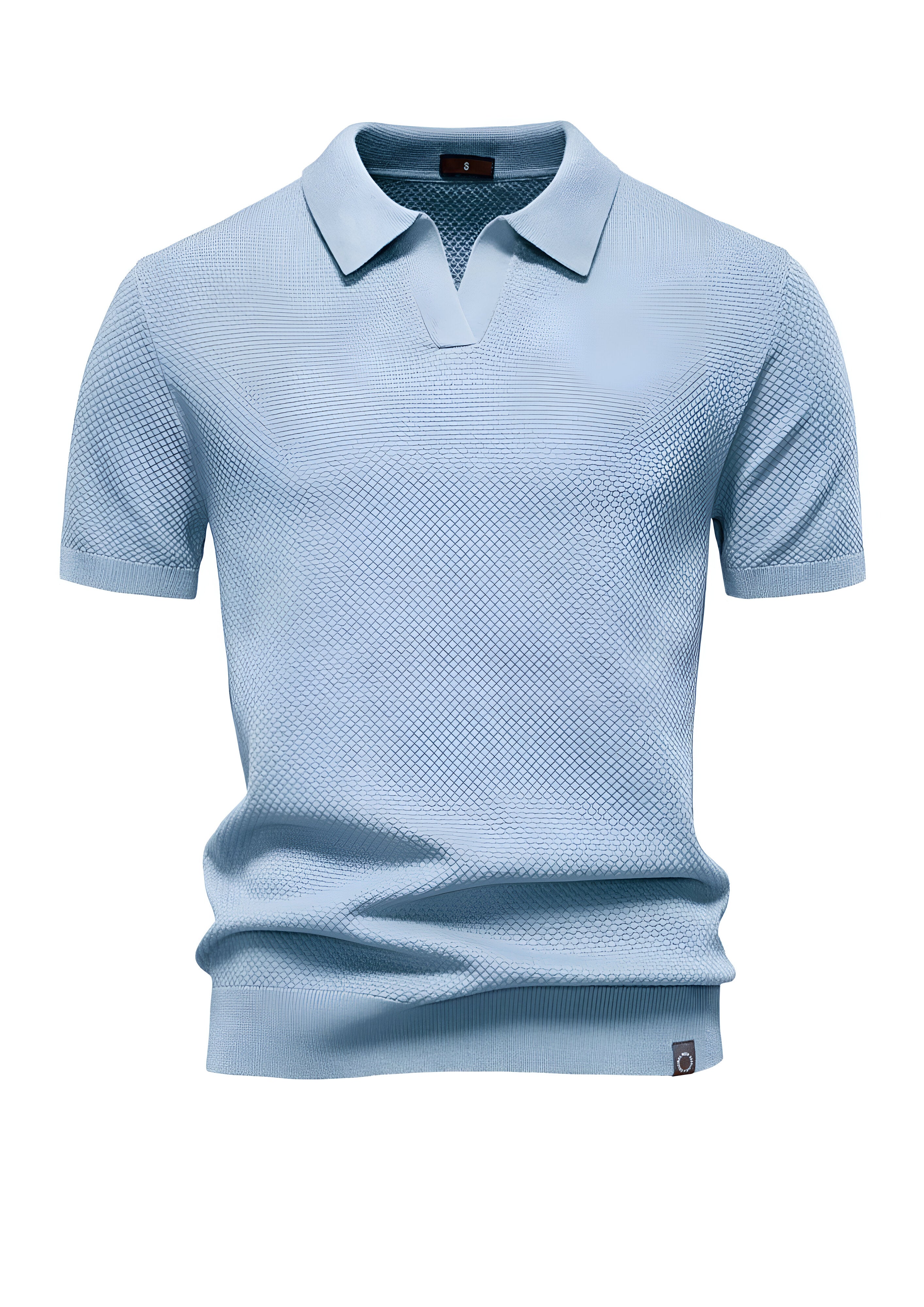 Textured Polo Shirt | Men's Collared Top