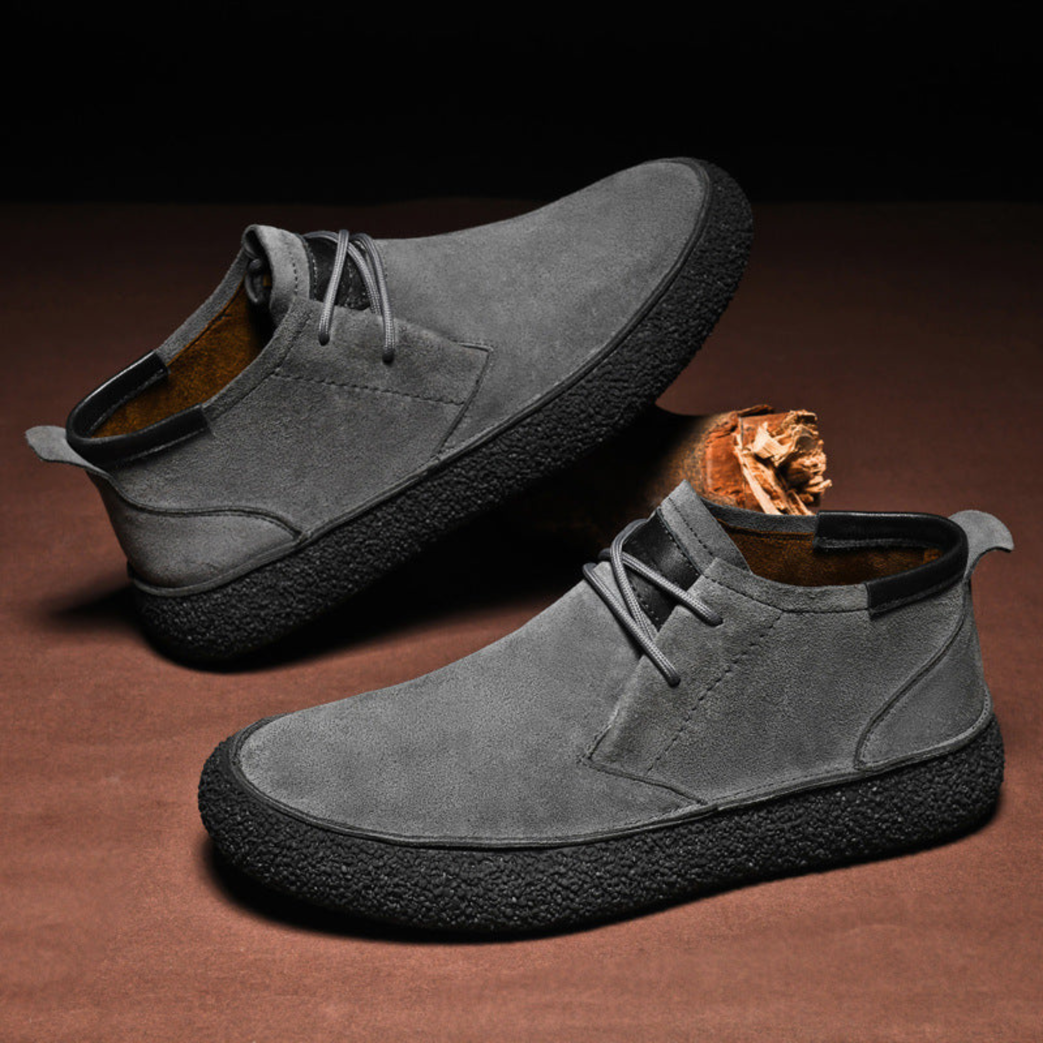 Women's Lace-Up Ankle Shoes | Minimal Textured Sole Casual Daily Footwear