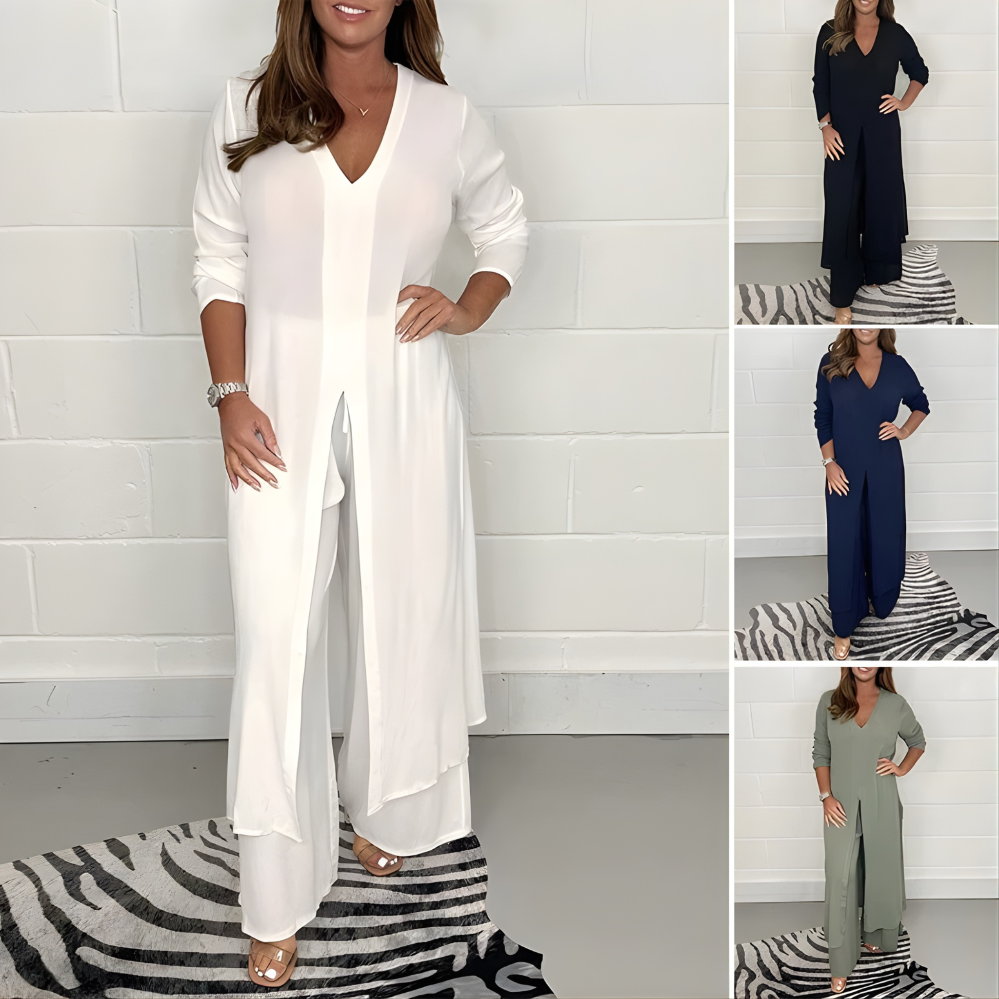 Women’s Summer Wide-Leg Trousers | Elasticated Waist